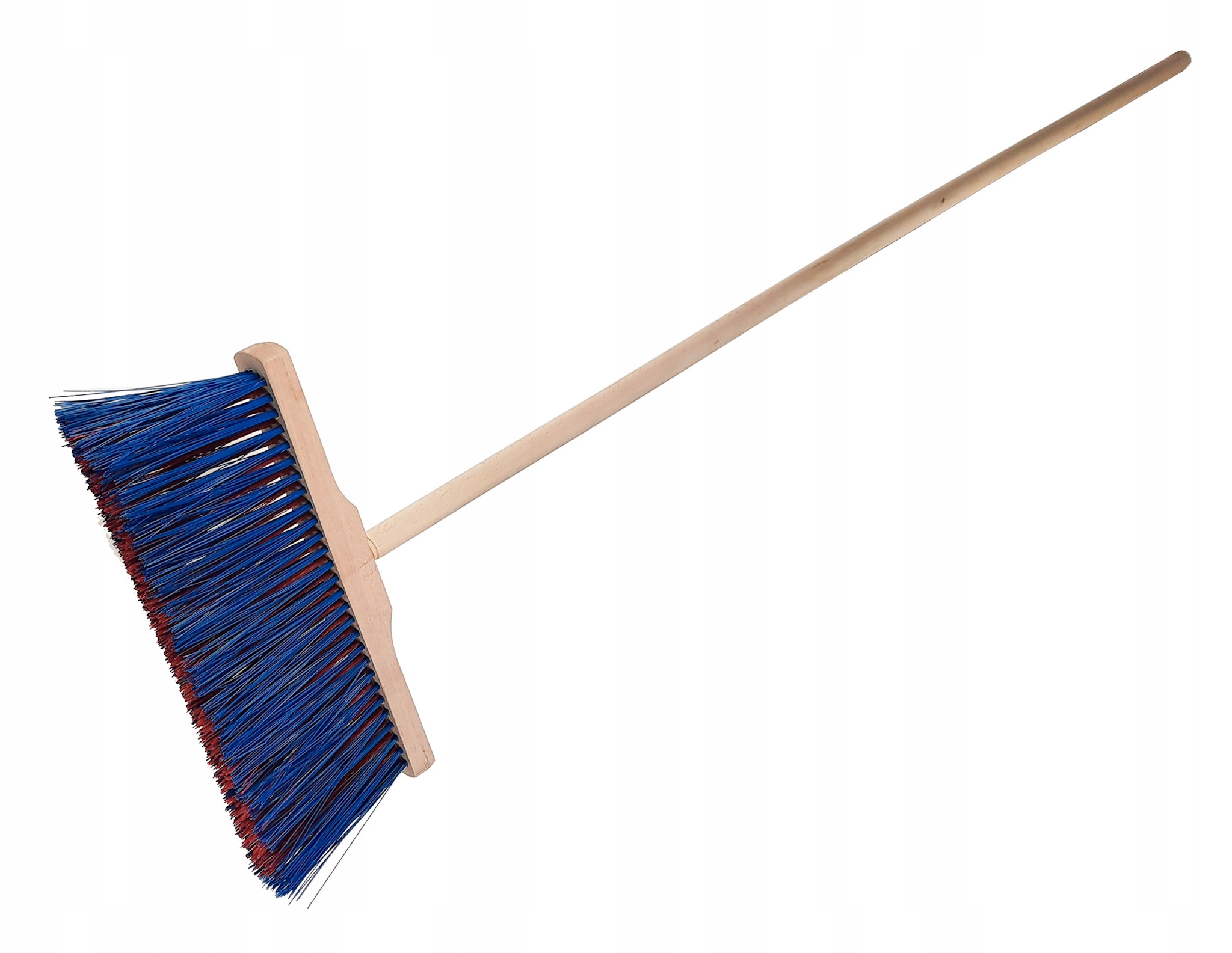 Miotła z długim włosem dywanówka 35 cm z trzonem