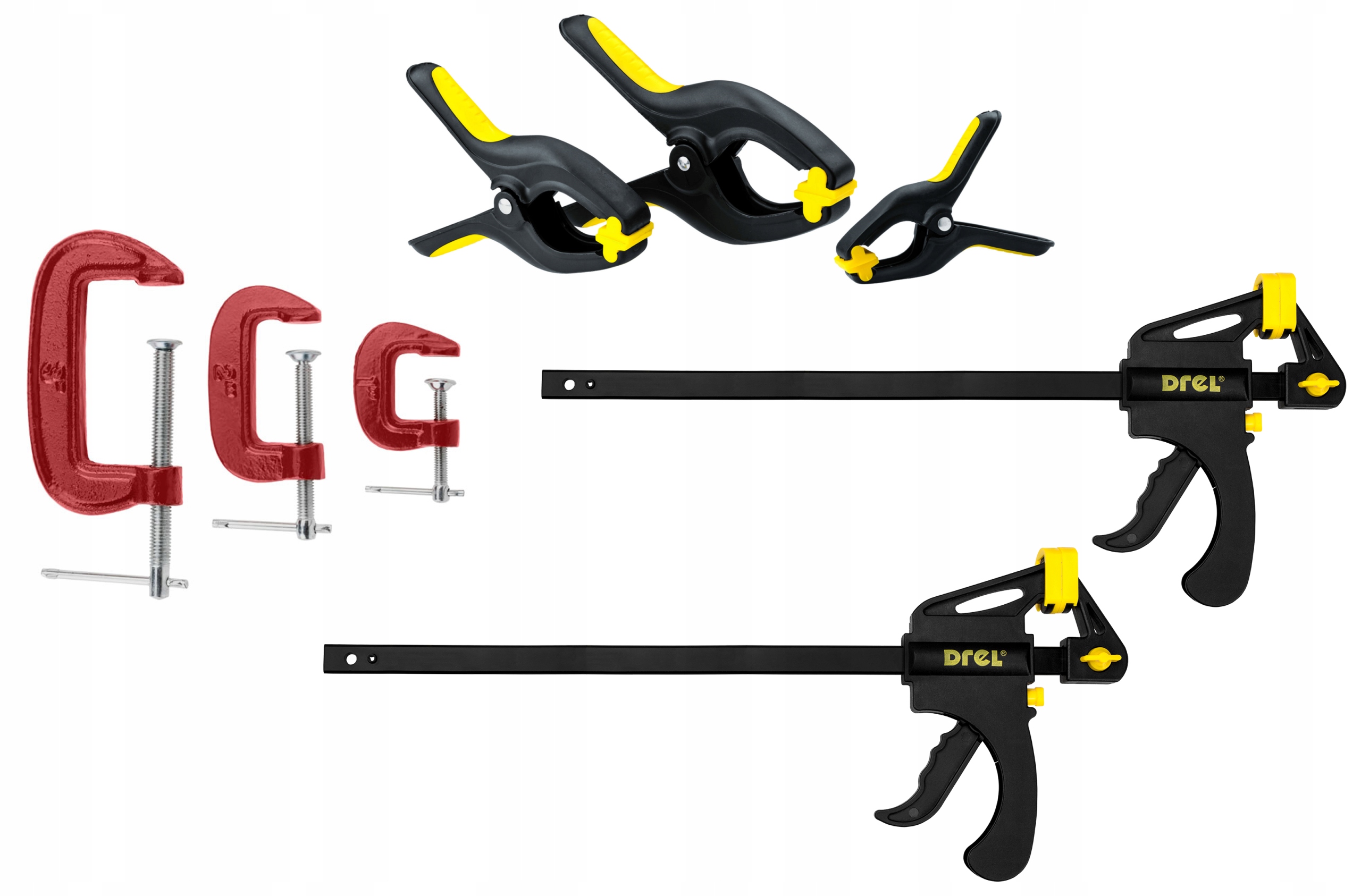Ścisk stolarski zestaw stolarski 8 szt 450 mm