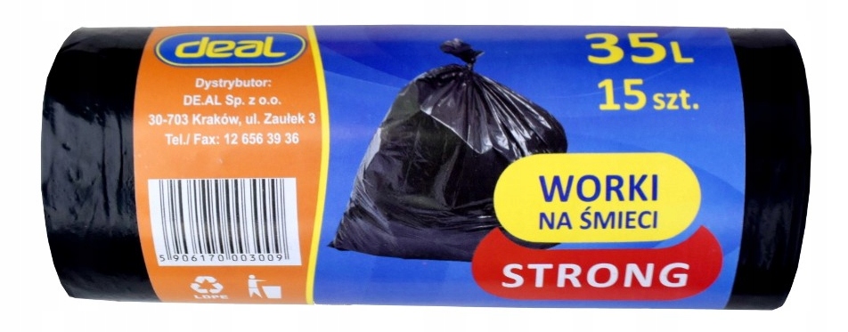 Worki na śmieci 35L STRONG (15szt.)