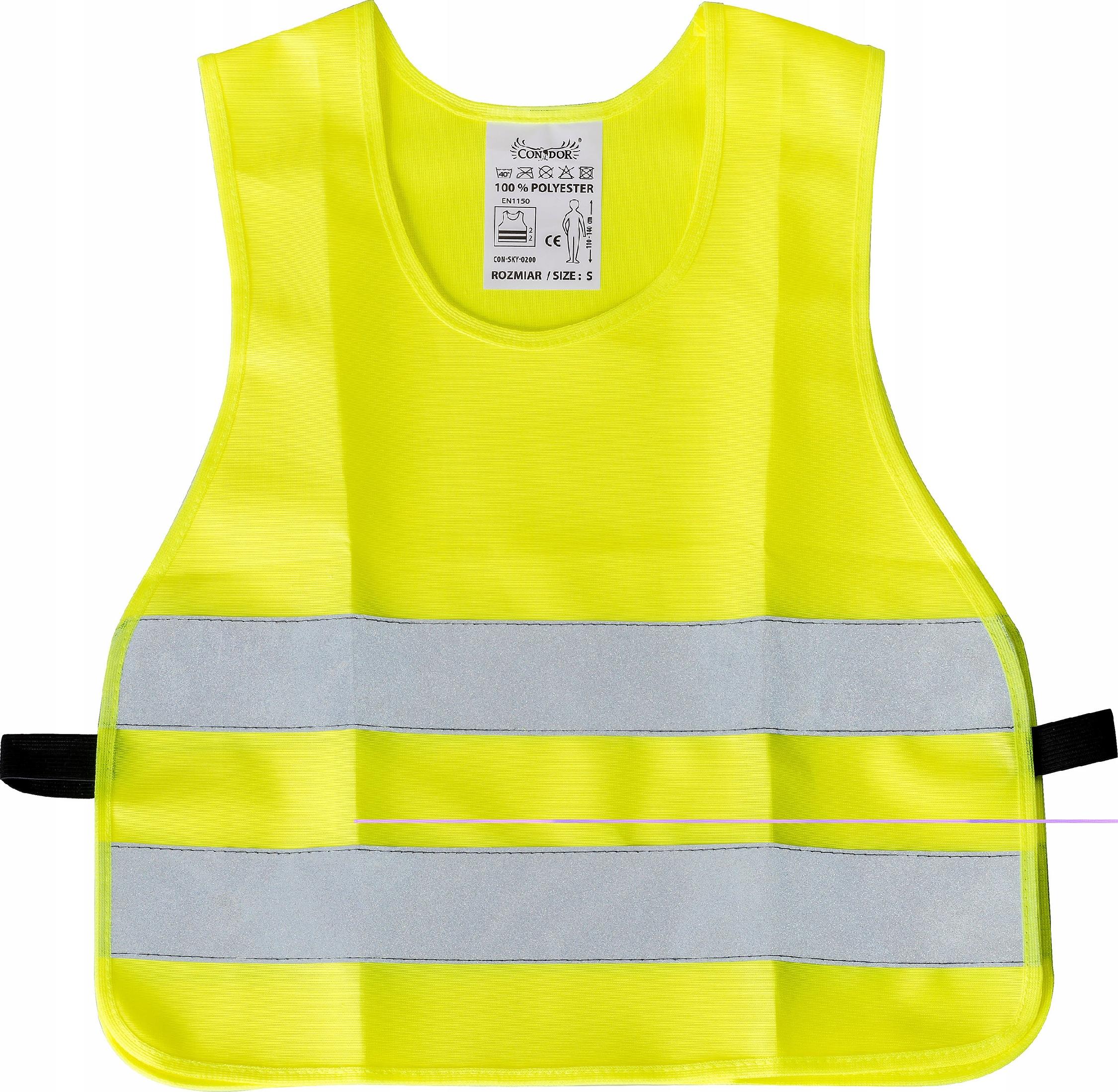 Kamizelka odblaskowa dla dzieci 110-140 cm