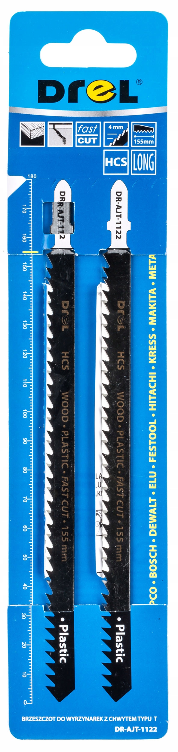 Brzeszczoty do wyrzynarek do drewna, PVC, 2 szt.