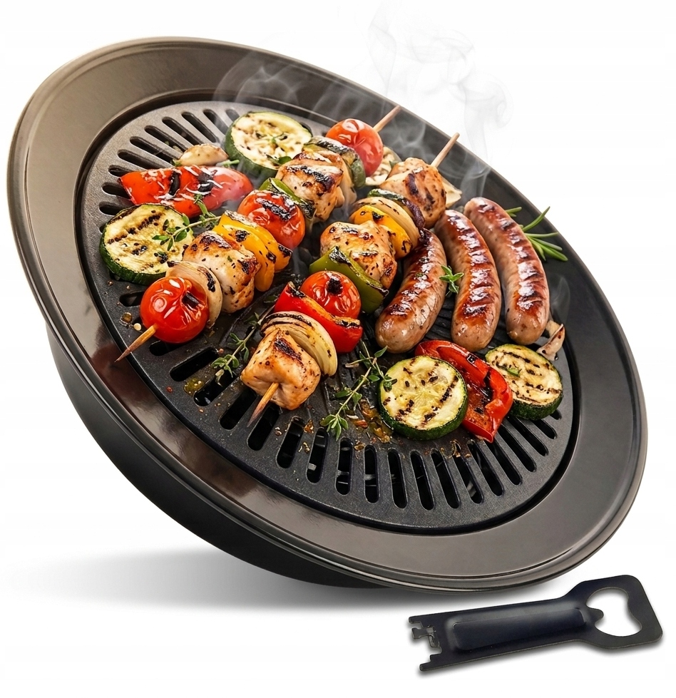 Nakładka patelnia grillowa do kuchenki turystycznej 32 cm grill
