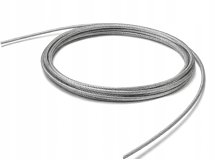 Lina stalowa ocynkowana w otulinie PVC 3mm na metry-1 metr do roślin