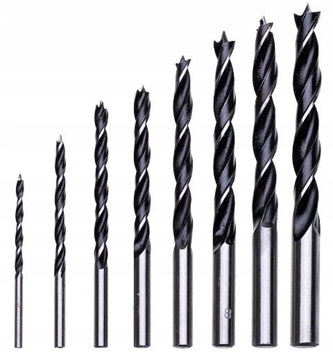 ZESTAW WIERTEŁ DO DREWNA 8 szt 3-10 mm CONDOR