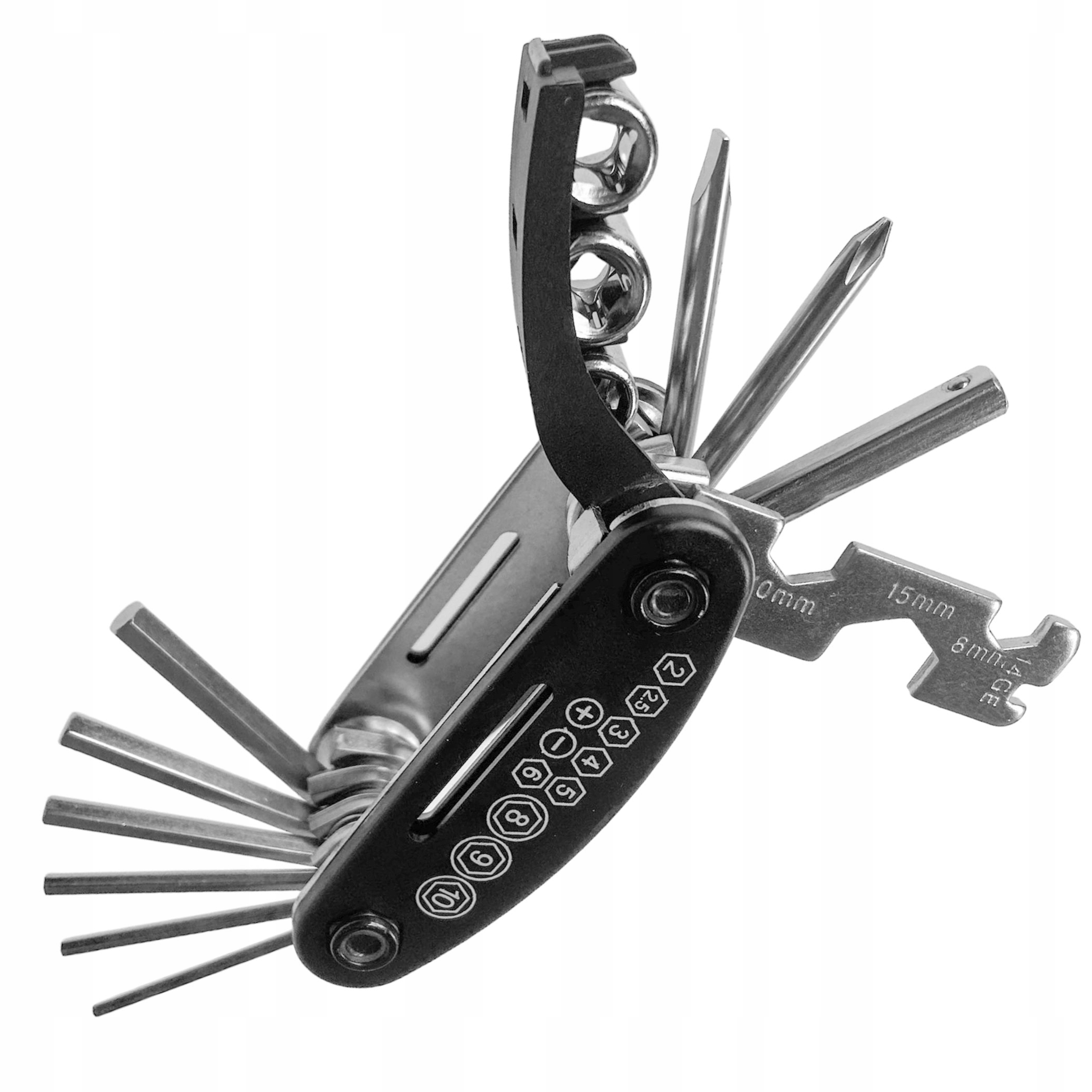 Klucze rowerowe 16 w 1 klucz imbus nasadki adapter zestaw wielofunkcyjny