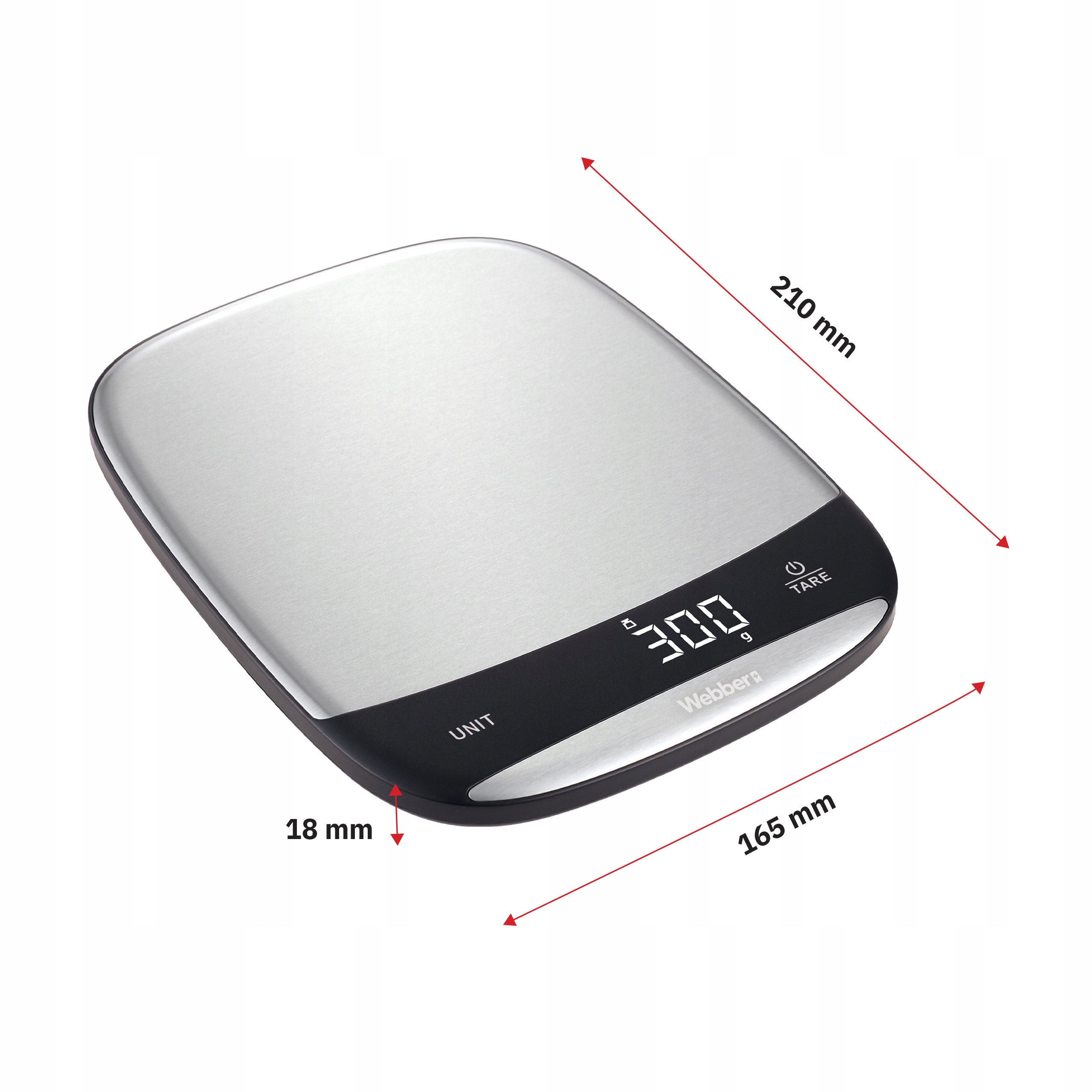 Waga Kuchenna INOX Elektroniczna Precyzyjna LCD 10kg USB Tarowanie