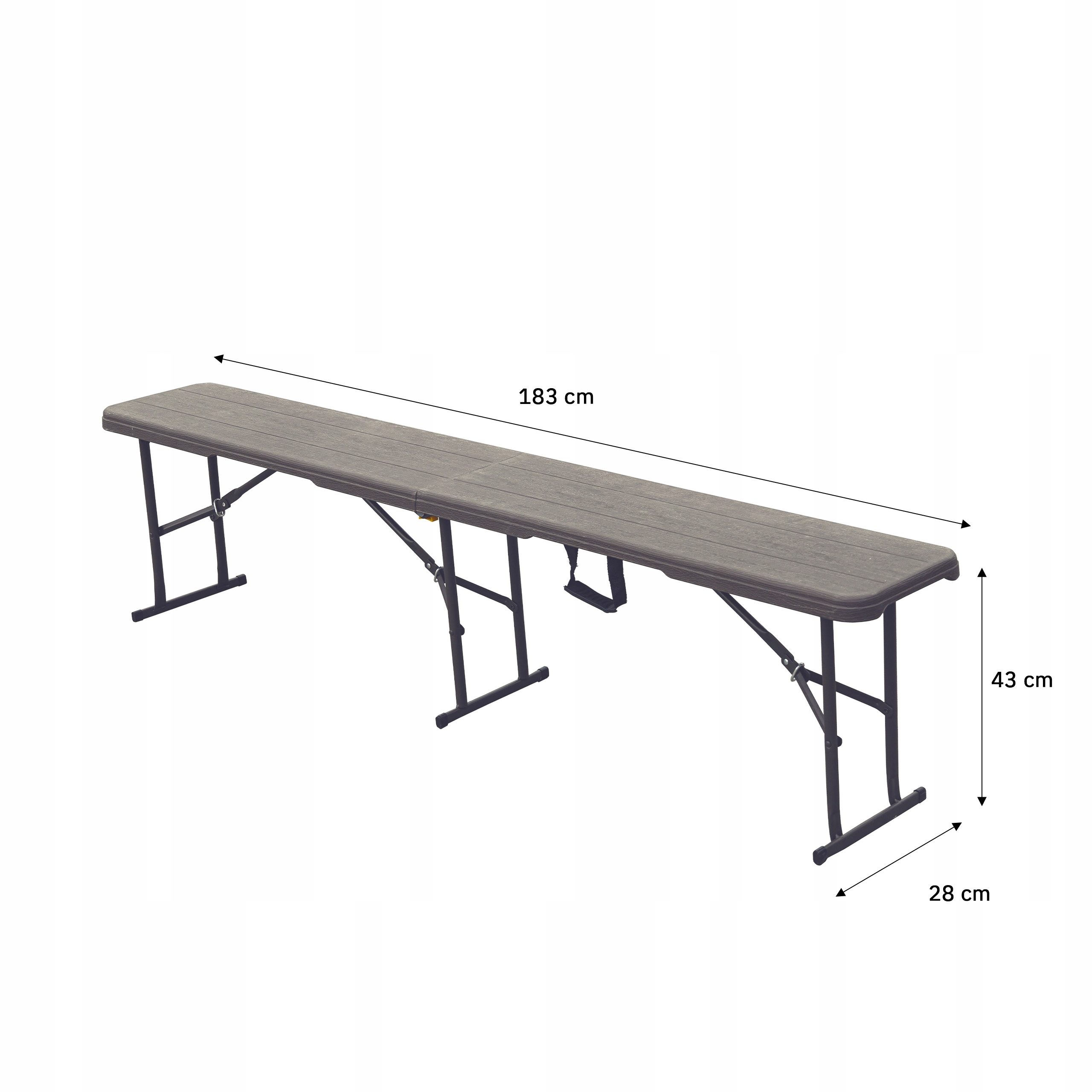 Ławka Ława Składana Cateringowa Stół Cateringowy 183 cm Walizka Hdpe Mocna
