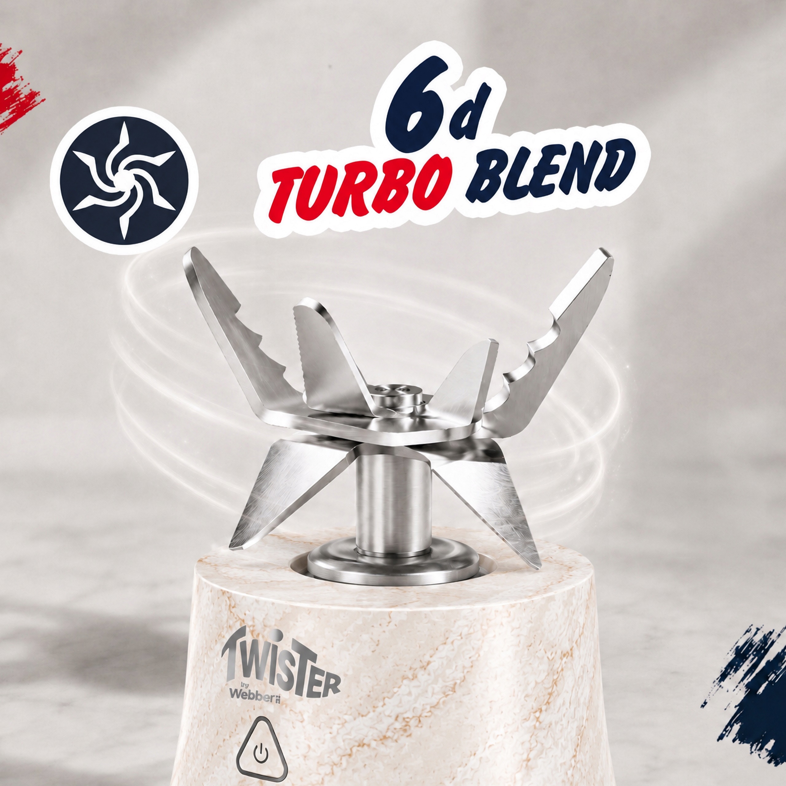 Blender Personalny Bezprzewodowy Przenośny Twister 370W 700ml USB-C