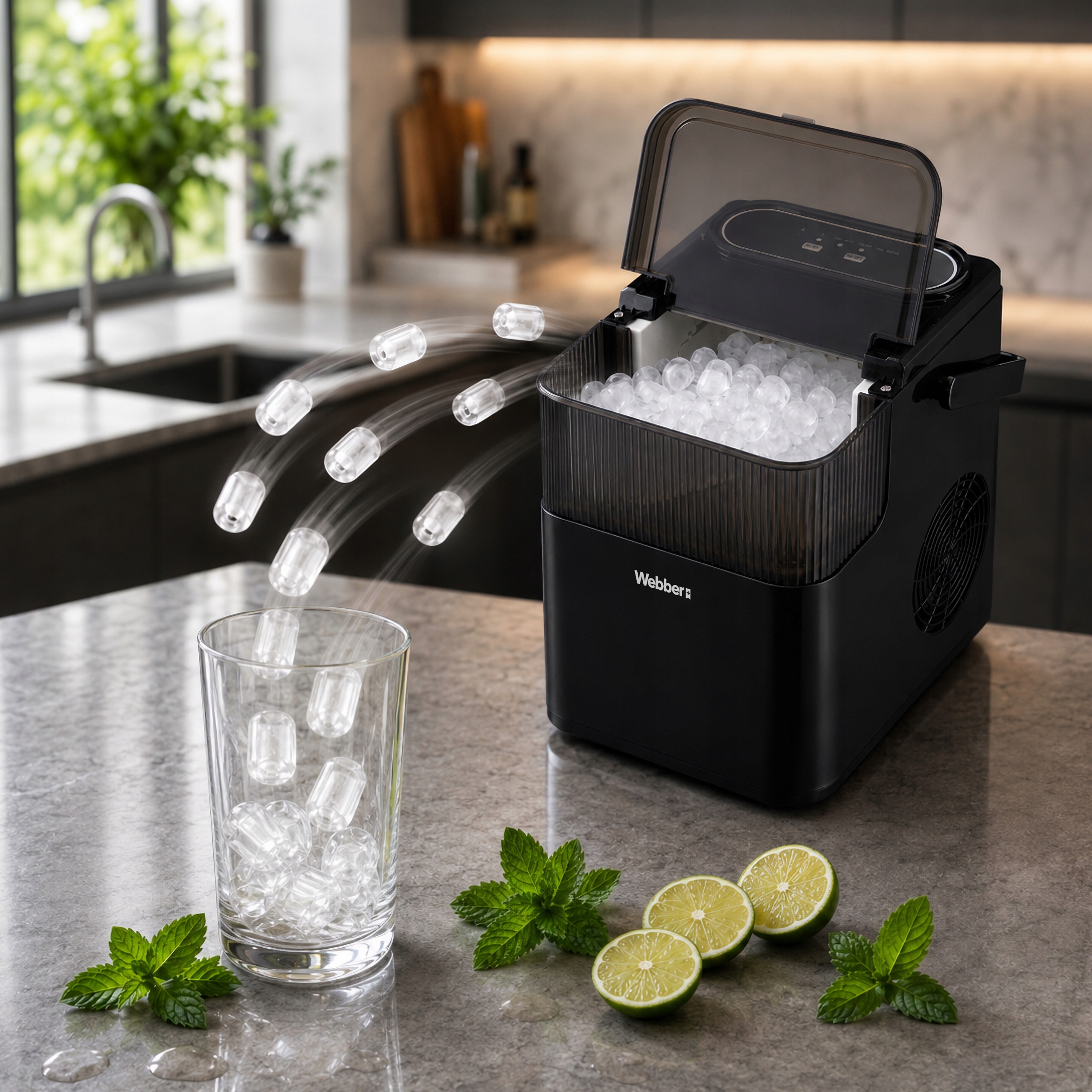 Kostkarka Do Lodu Ranua IM-001 Ice Master 12KG/24H 165W 2 - Czarna