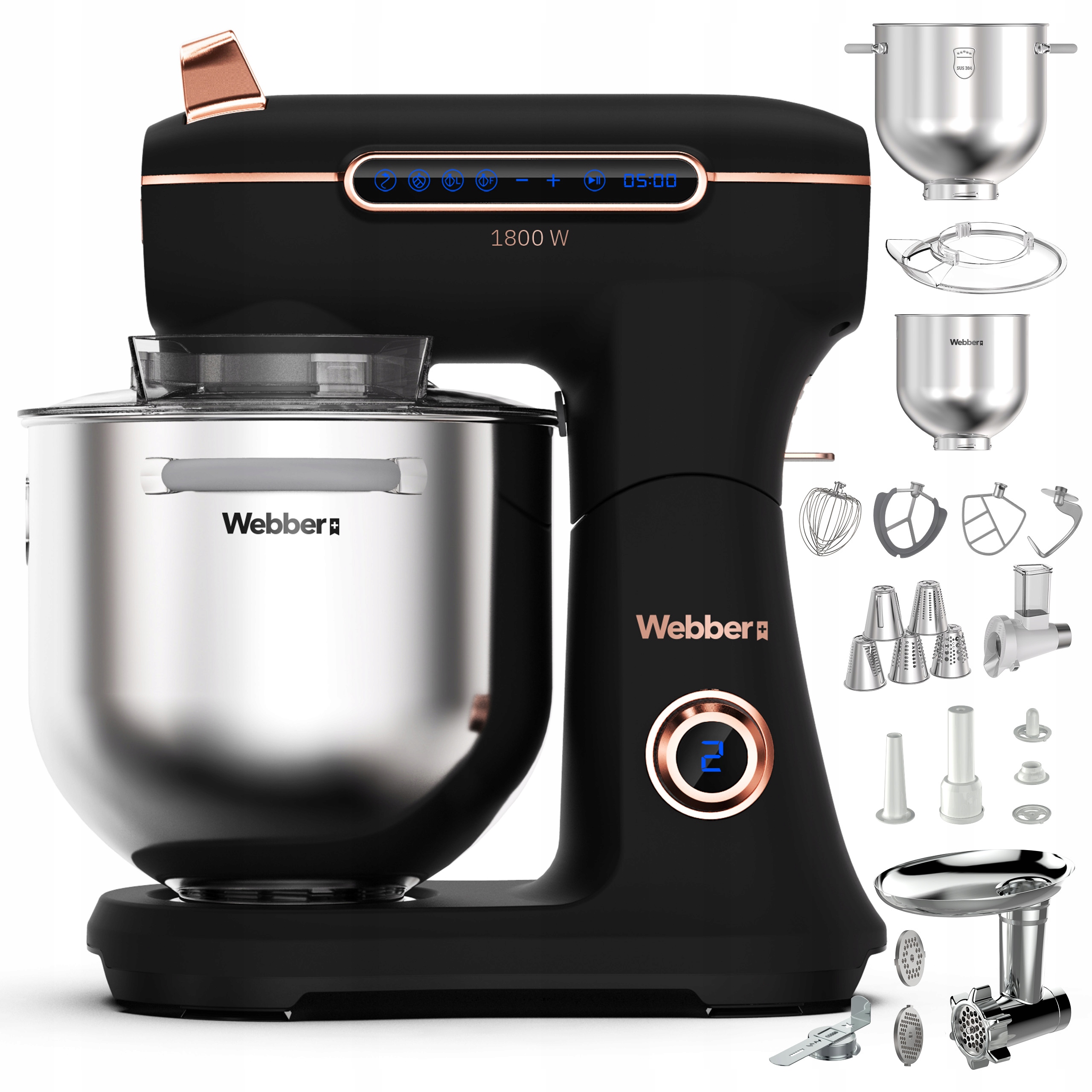Robot Kuchenny Planetarny XEF900 1800W Misa 7l Mikser Wielofunkcyjny
