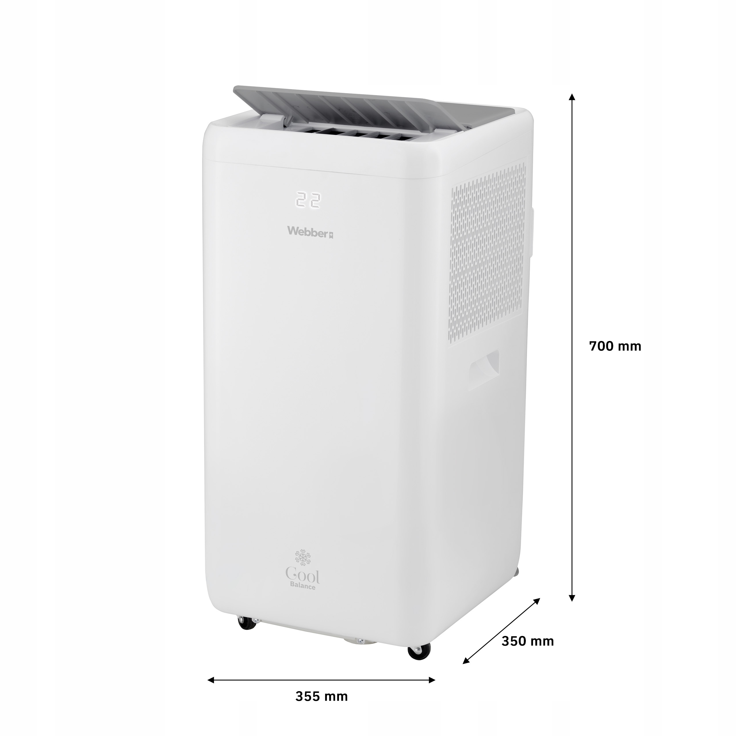 Klimatyzator Przenośny 9000BTU 3w1 WIFI Osuszacz Swing Pilot 43m²