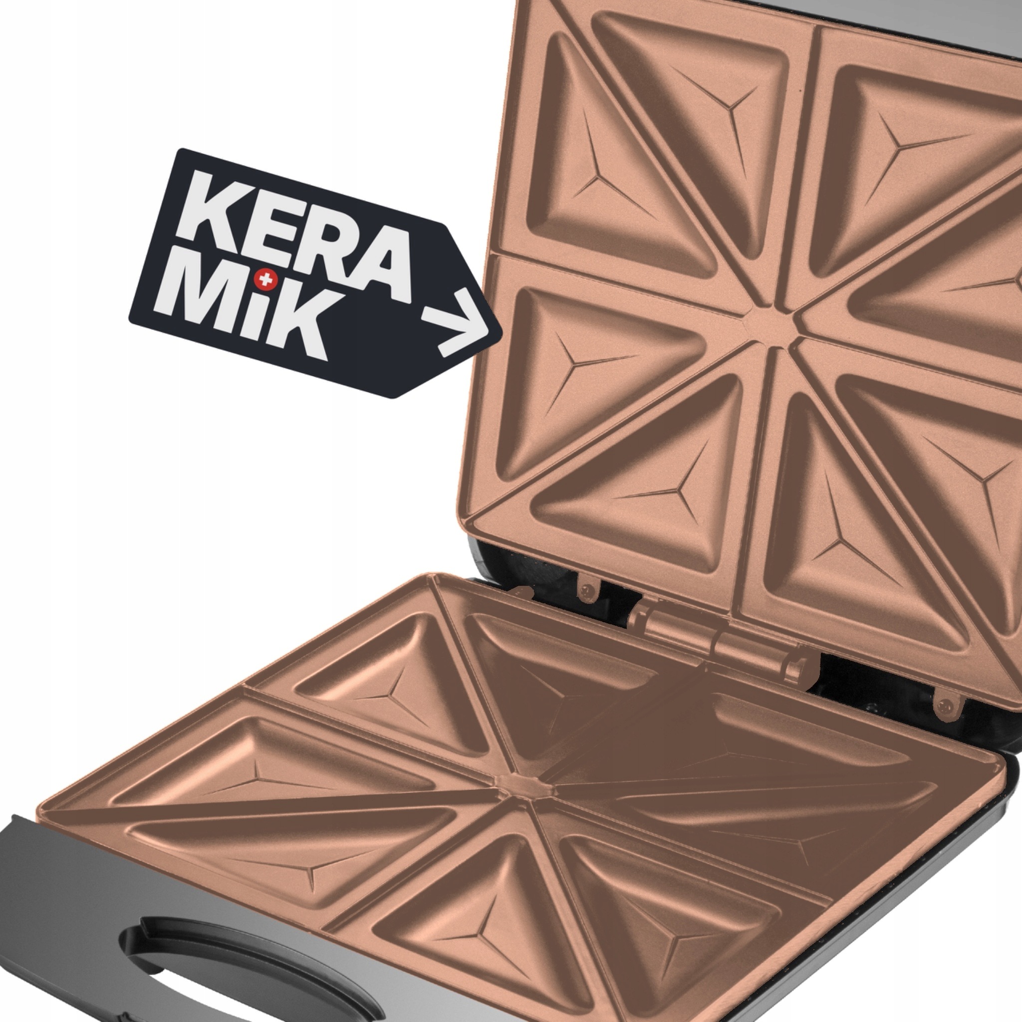 Opiekacz Do Kanapek Toster Arvion SR7 1400W Ceramiczny Inox Na 8 Tos