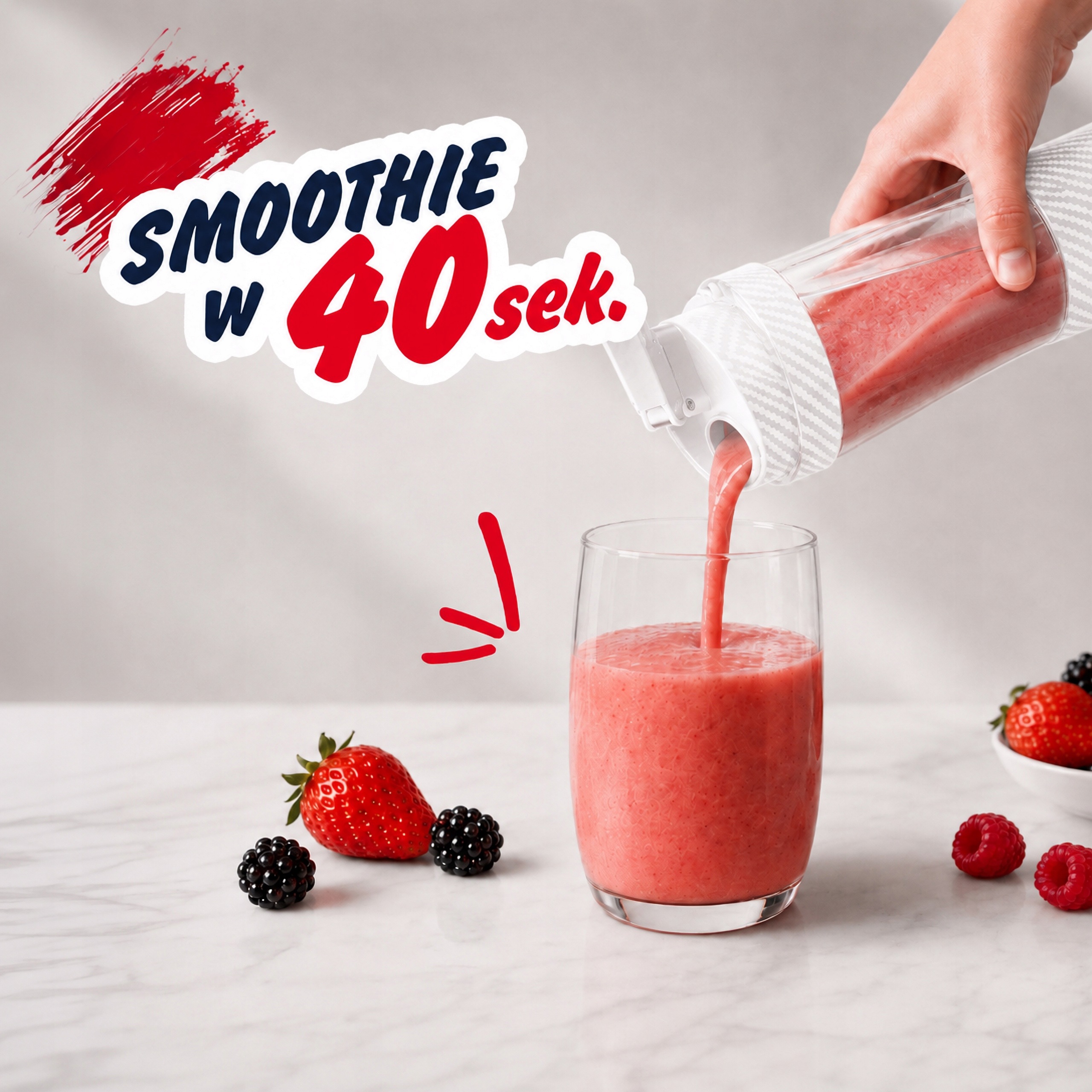 Blender Personalny Bezprzewodowy Przenośny Twister 370W 700ml USB-C
