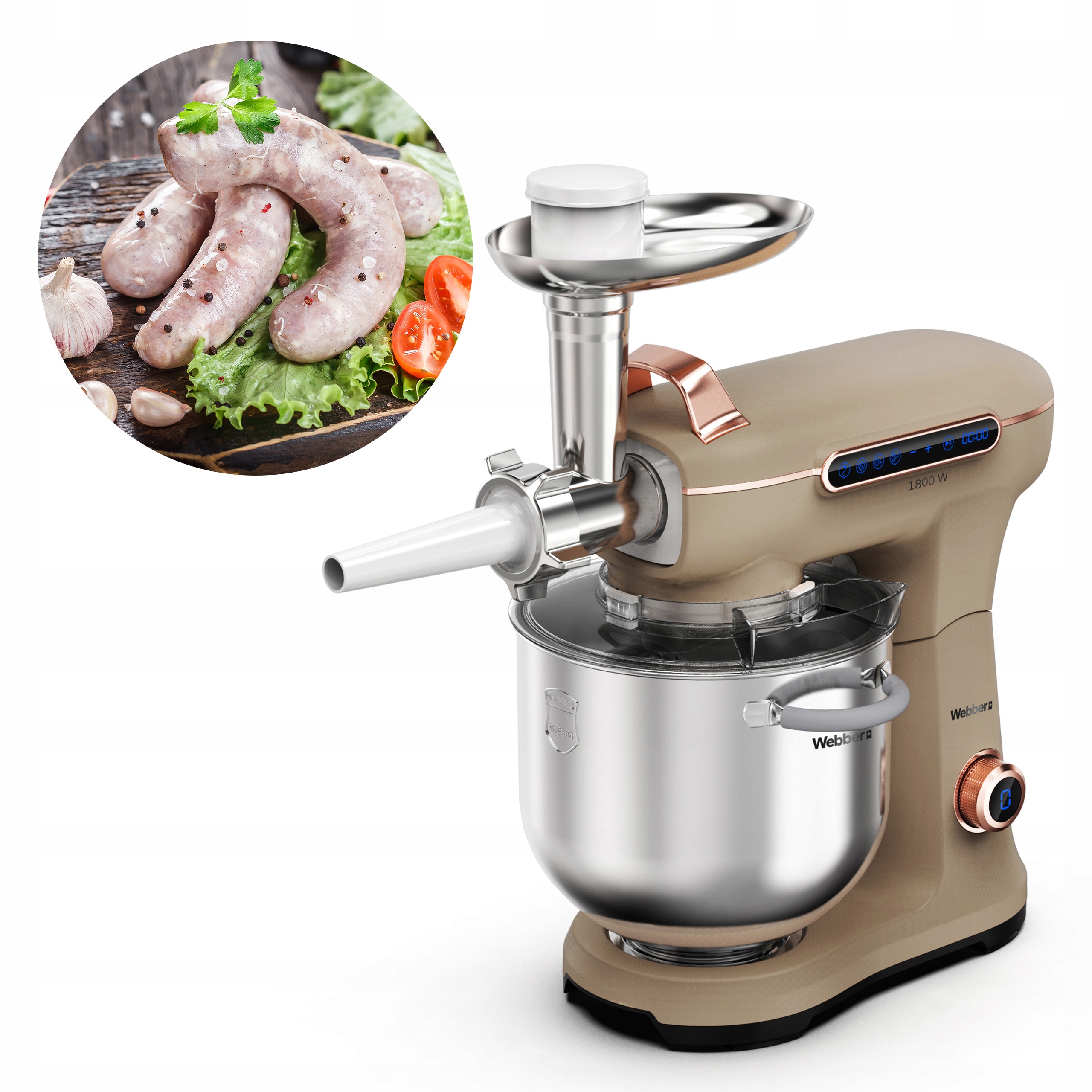 Robot Kuchenny Planetarny XEF900 1800W Misa 7l Mikser Wielofunkcyjny