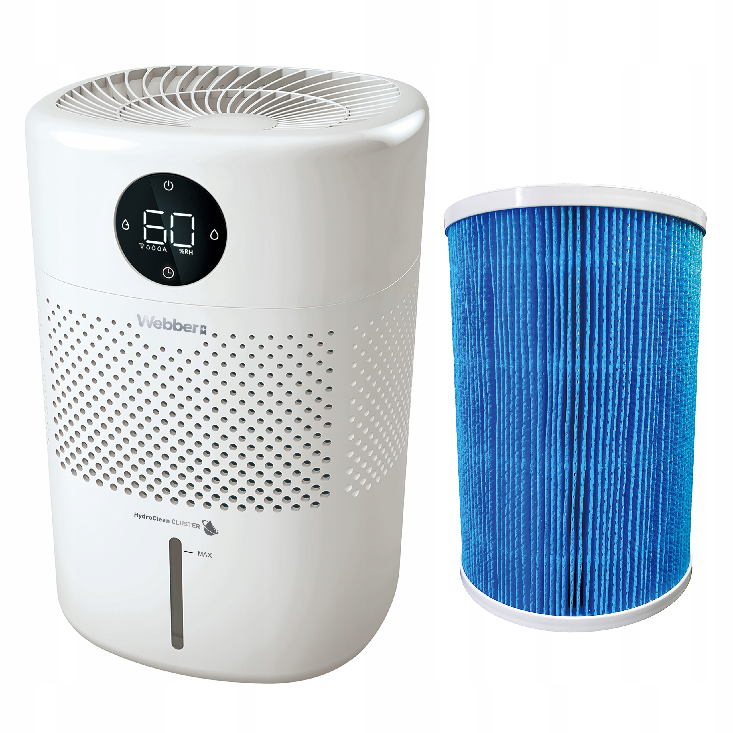 Nawilżacz Ewaporacyjny HH1002 8W Higrostat Do 30m² - Biały