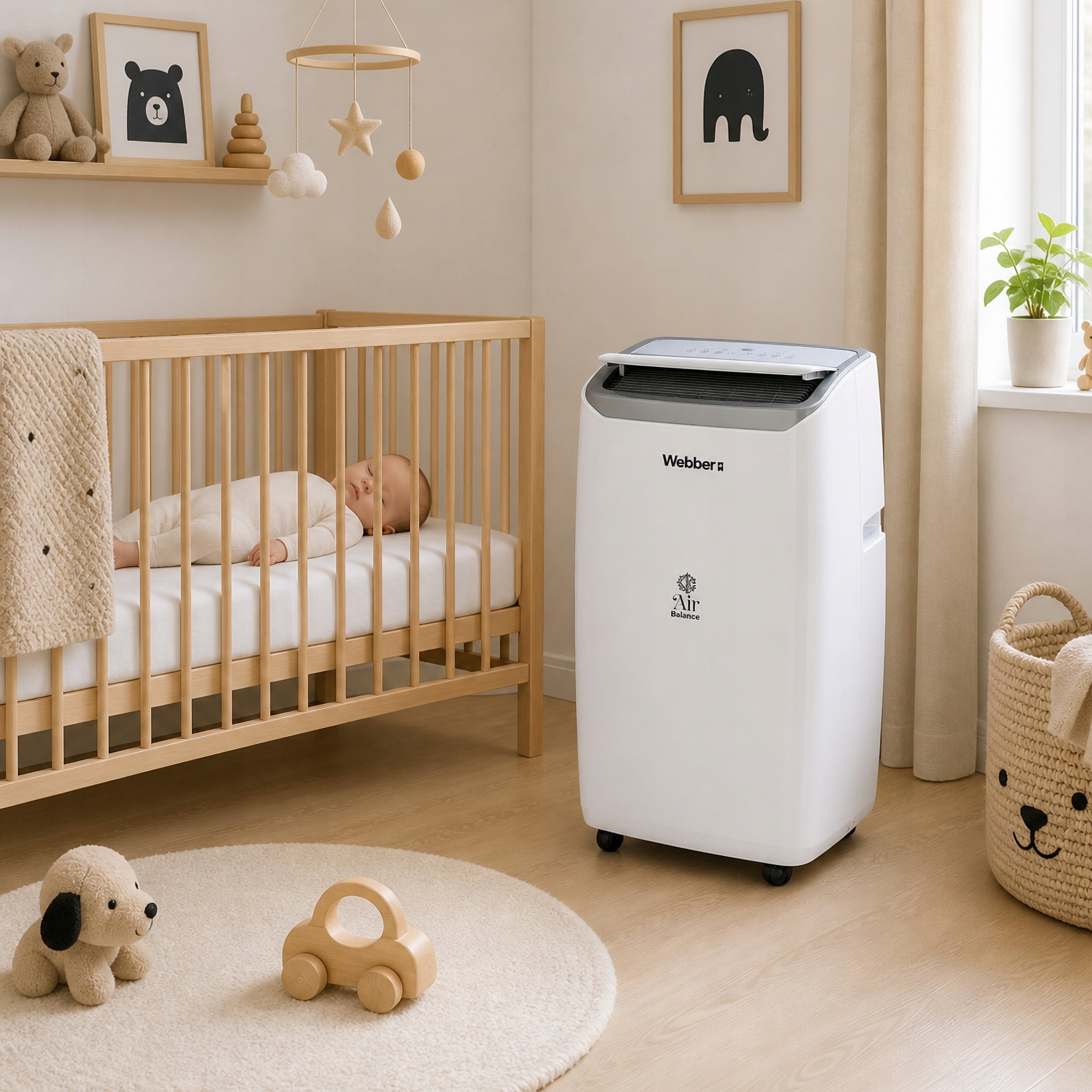 Klimatyzator Przenośny 16000BTU 4w1 WIFI Grzanie Osuszacz Do 59m²