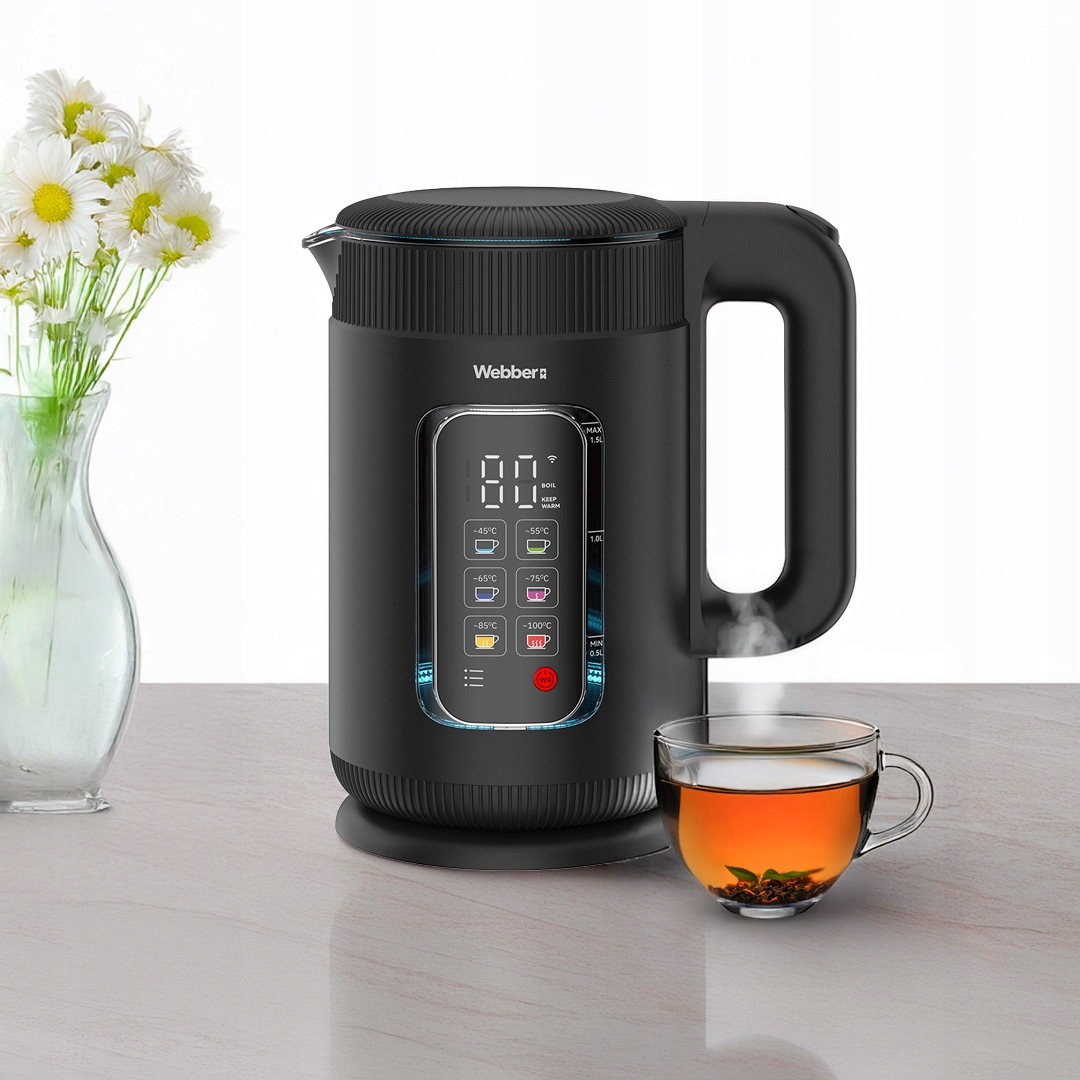 Czajnik Elektryczny WK115 WIFI 1,5l Szklane Wnętrze Smart Keep Warm