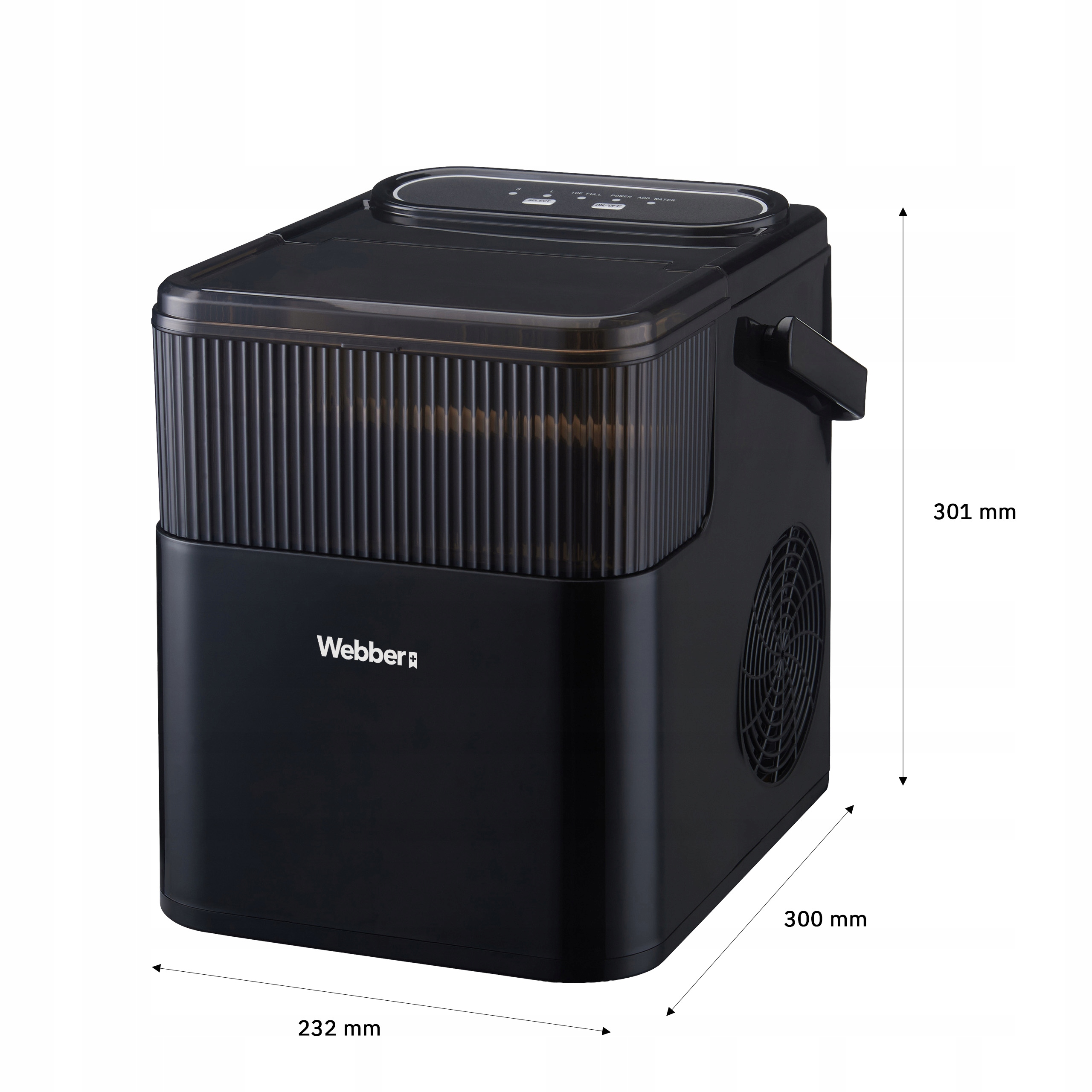 Kostkarka Do Lodu Ranua IM-001 Ice Master 12KG/24H 165W 2 - Czarna
