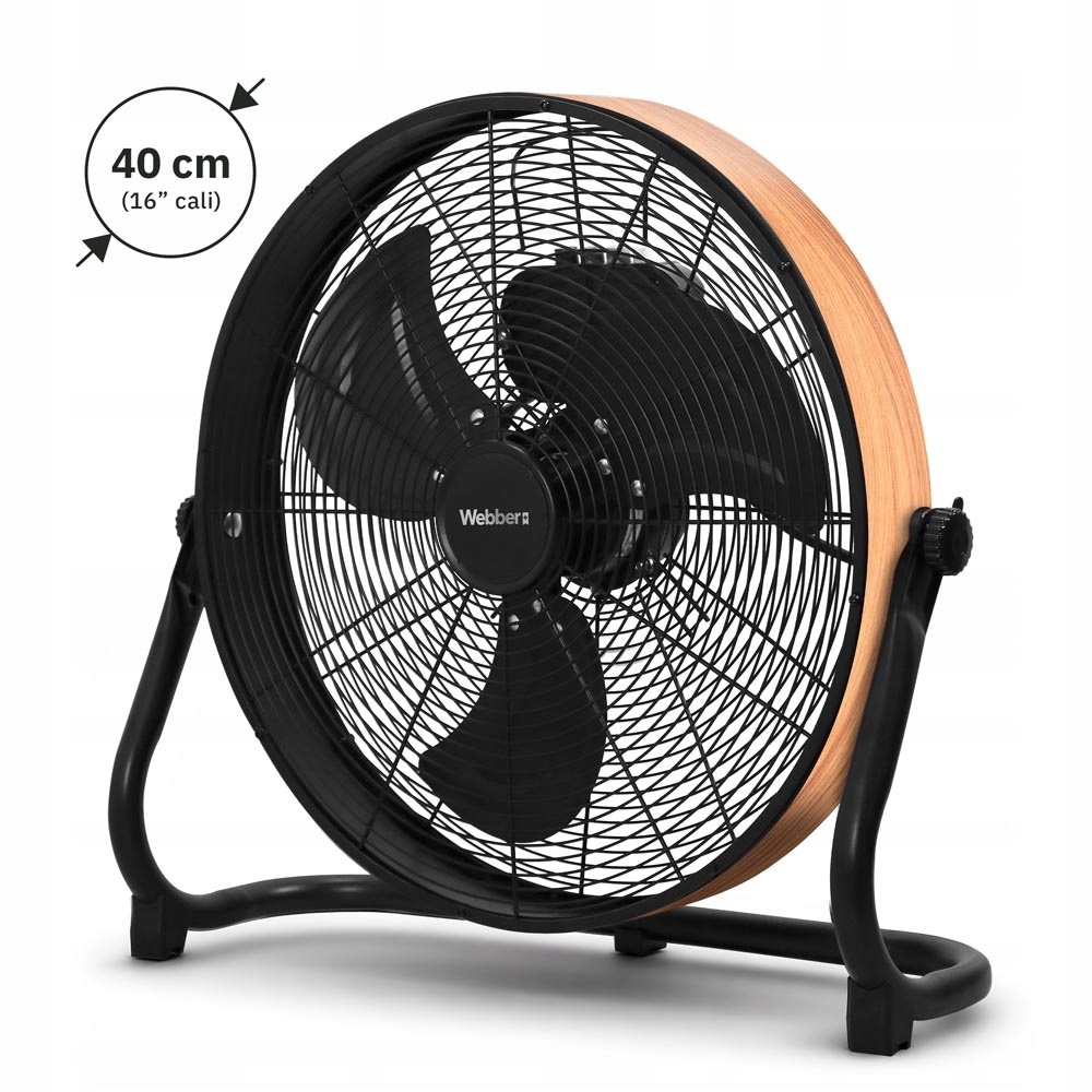 WENTYLATOR Cyrkulator Powietrza PODŁOGOWY DUŻY Wiatrak 40 cm CICHY