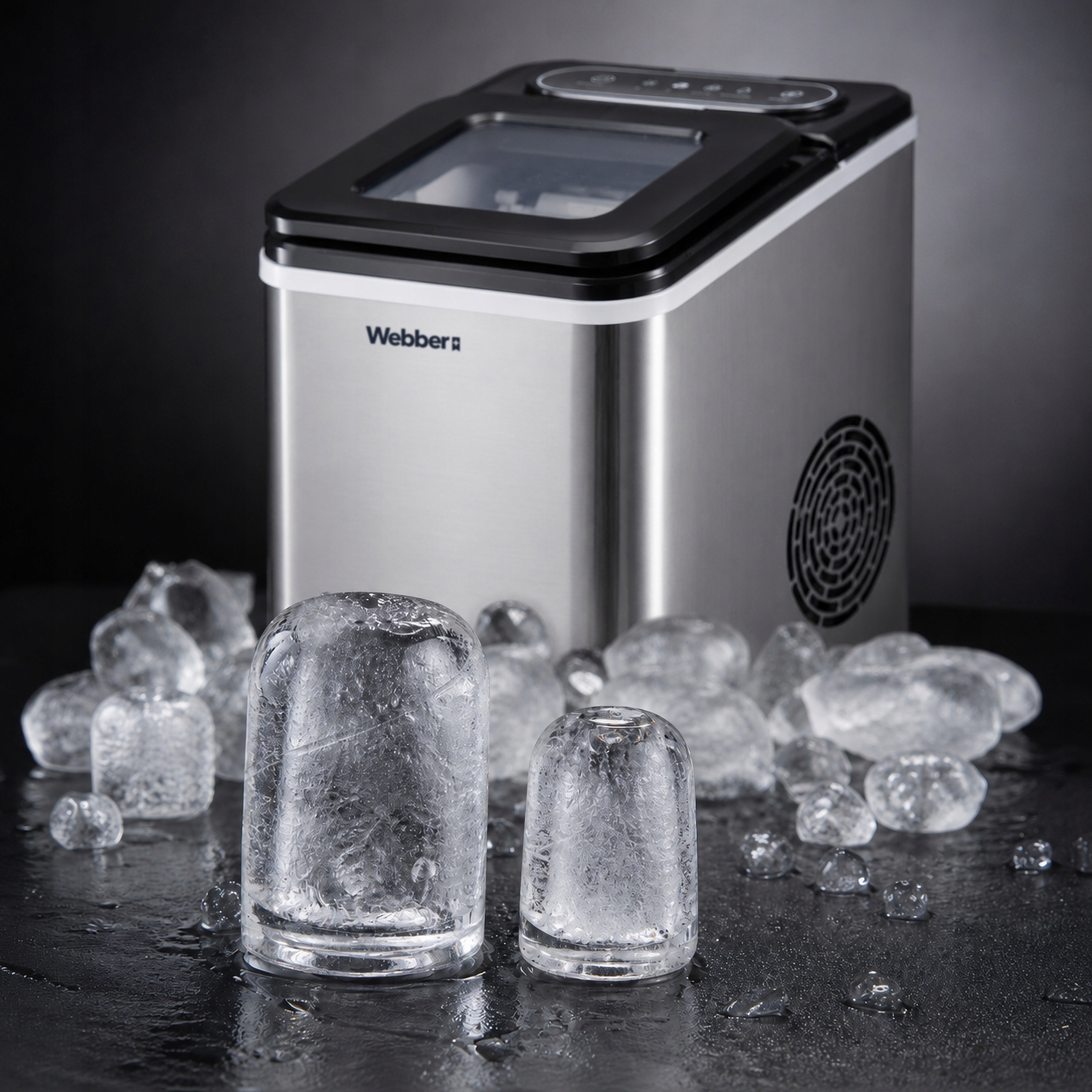 Kostkarka Do Lodu Ruka IM-002 Inox 13kg 165W 2 Rozmiary Kostek 1,5 l