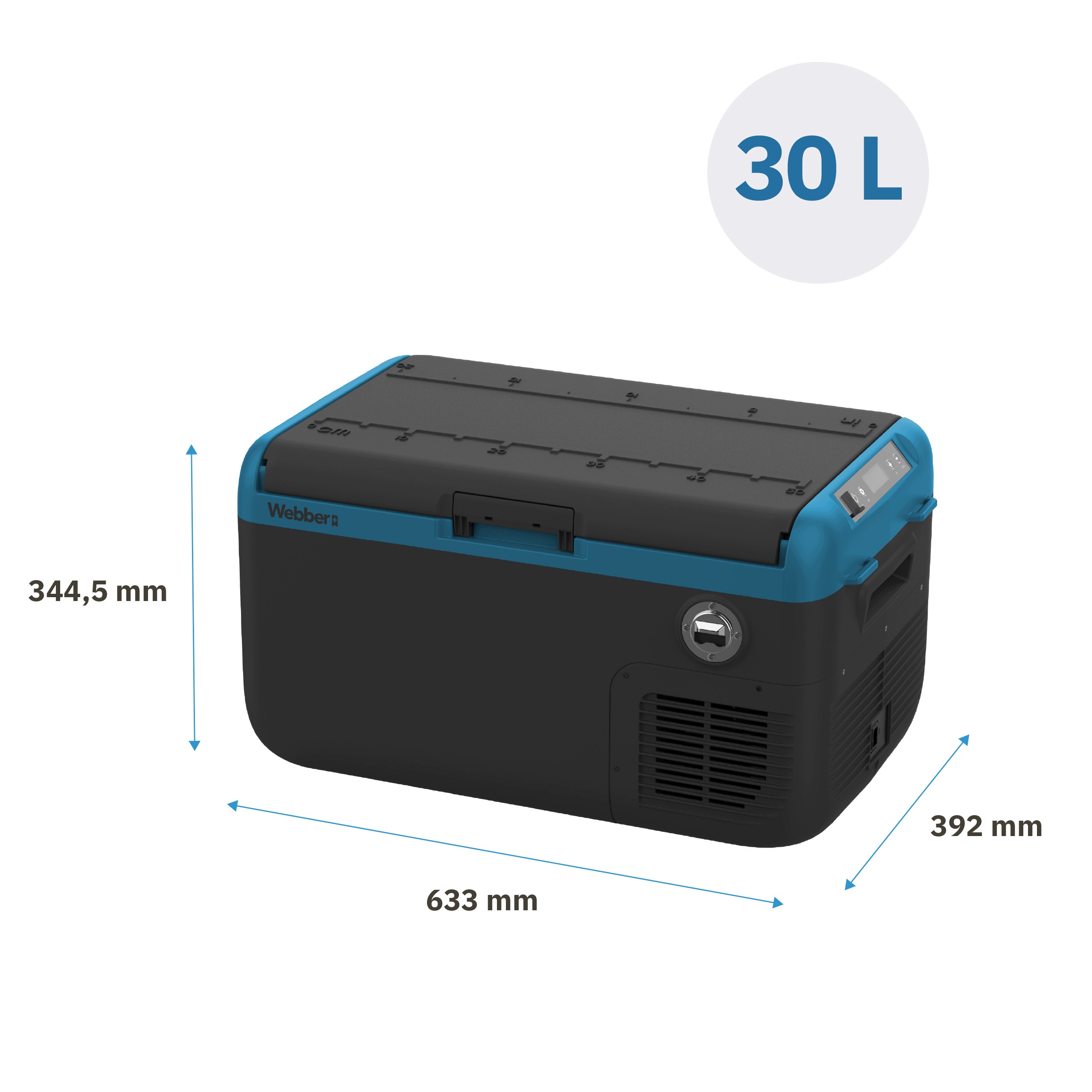 Lodówka Turystyczna Kompresorowa Zamrażarka Samochodowa 30l -20°C 12/24V