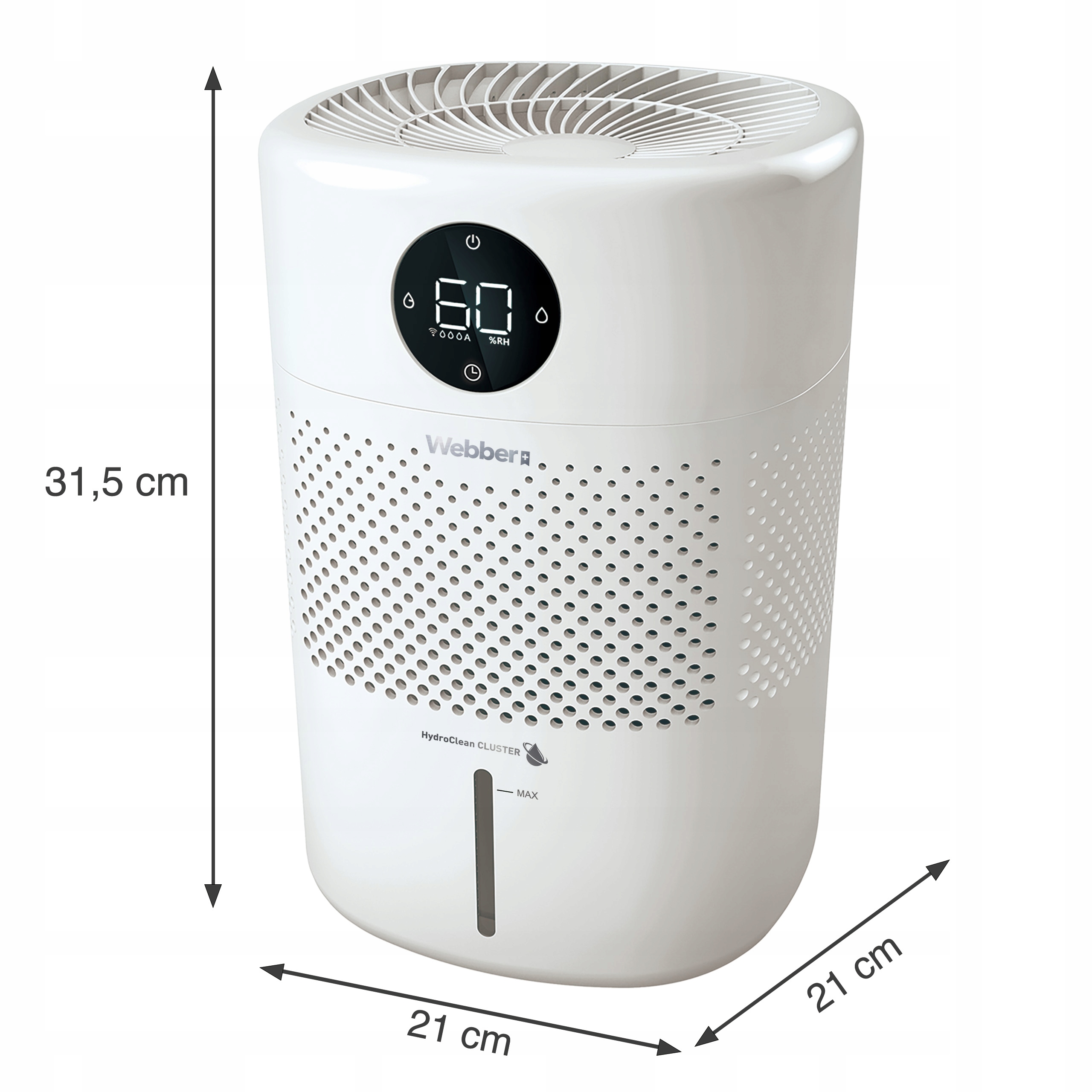 Nawilżacz Ewaporacyjny HH1002 8W Higrostat Do 30m² - Biały
