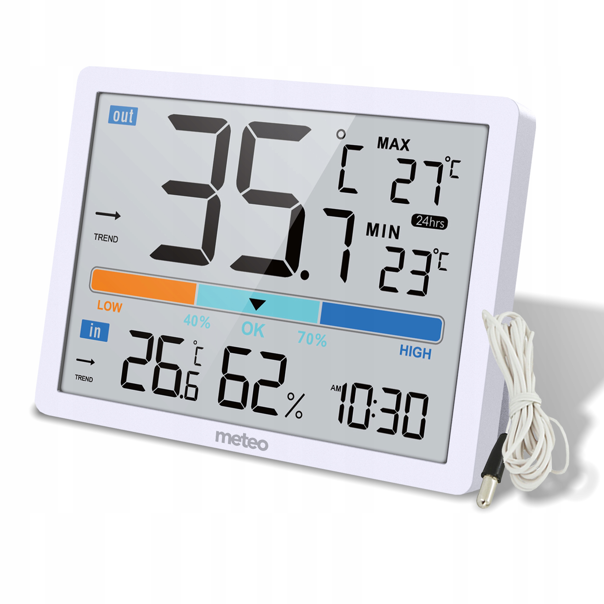 Stacja Pogodowa Cyfrowa Termometr METEO SP109