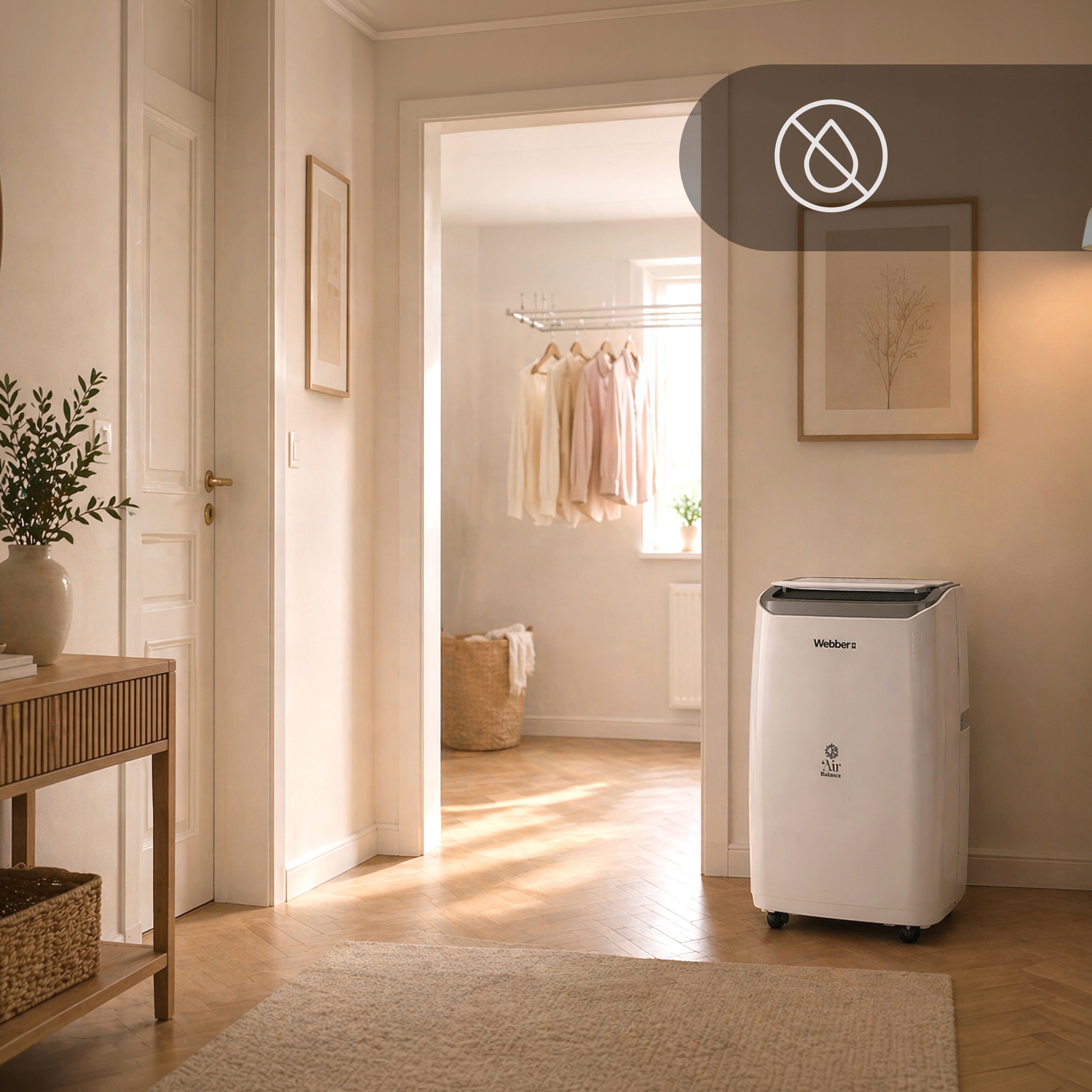 Klimatyzator Przenośny 16000BTU 4w1 WIFI Grzanie Osuszacz Do 59m²