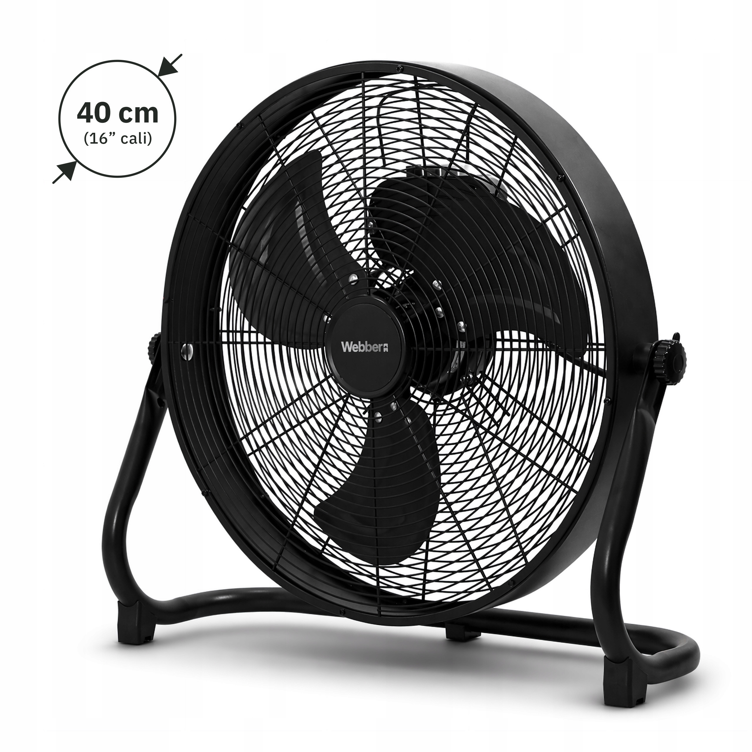 WENTYLATOR Cyrkulator Powietrza PODŁOGOWY DUŻY Wiatrak 40 cm CICHY