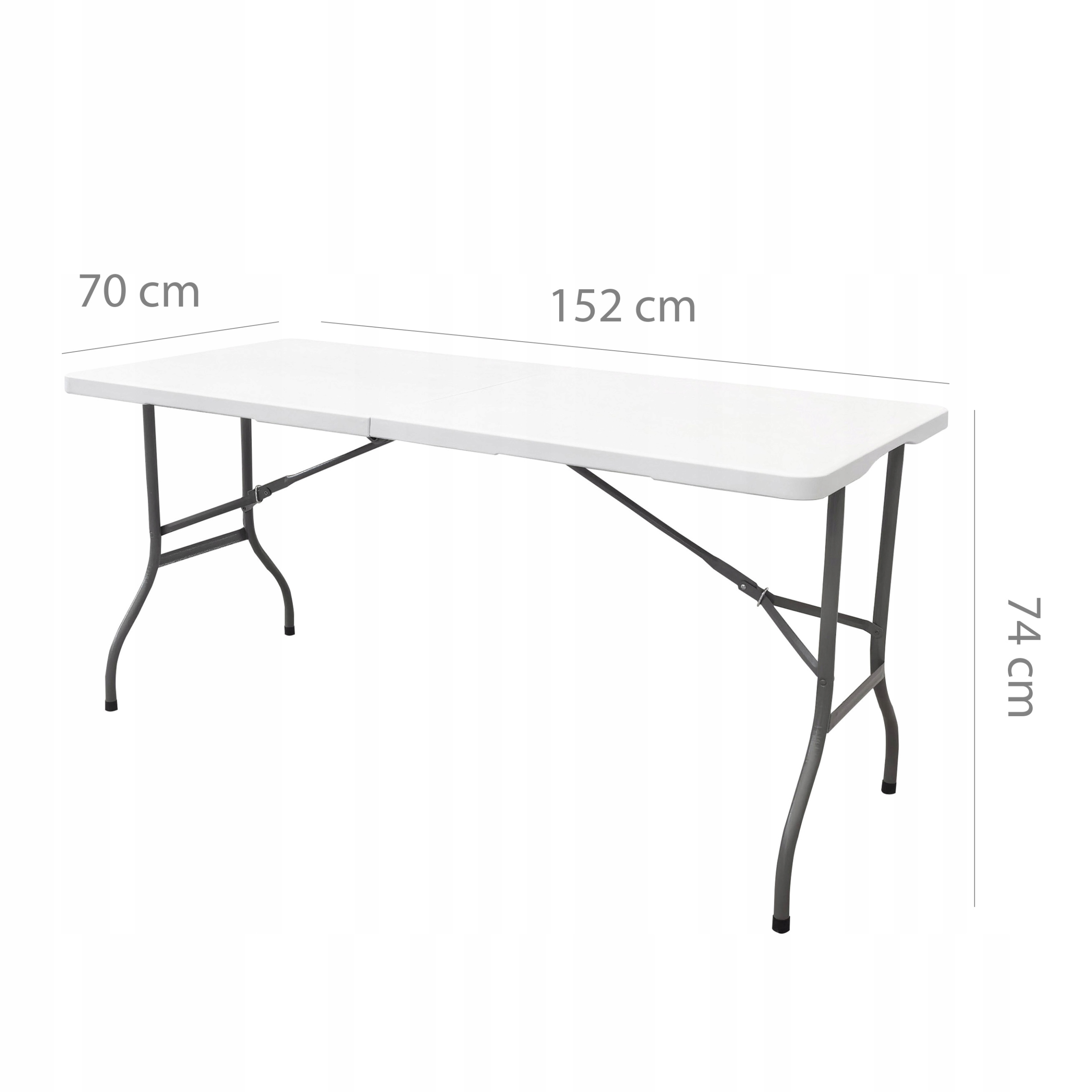 Stół Cateringowy Składany Ogrodowy 152x70 cm Turystyczny Walizka Nuforma