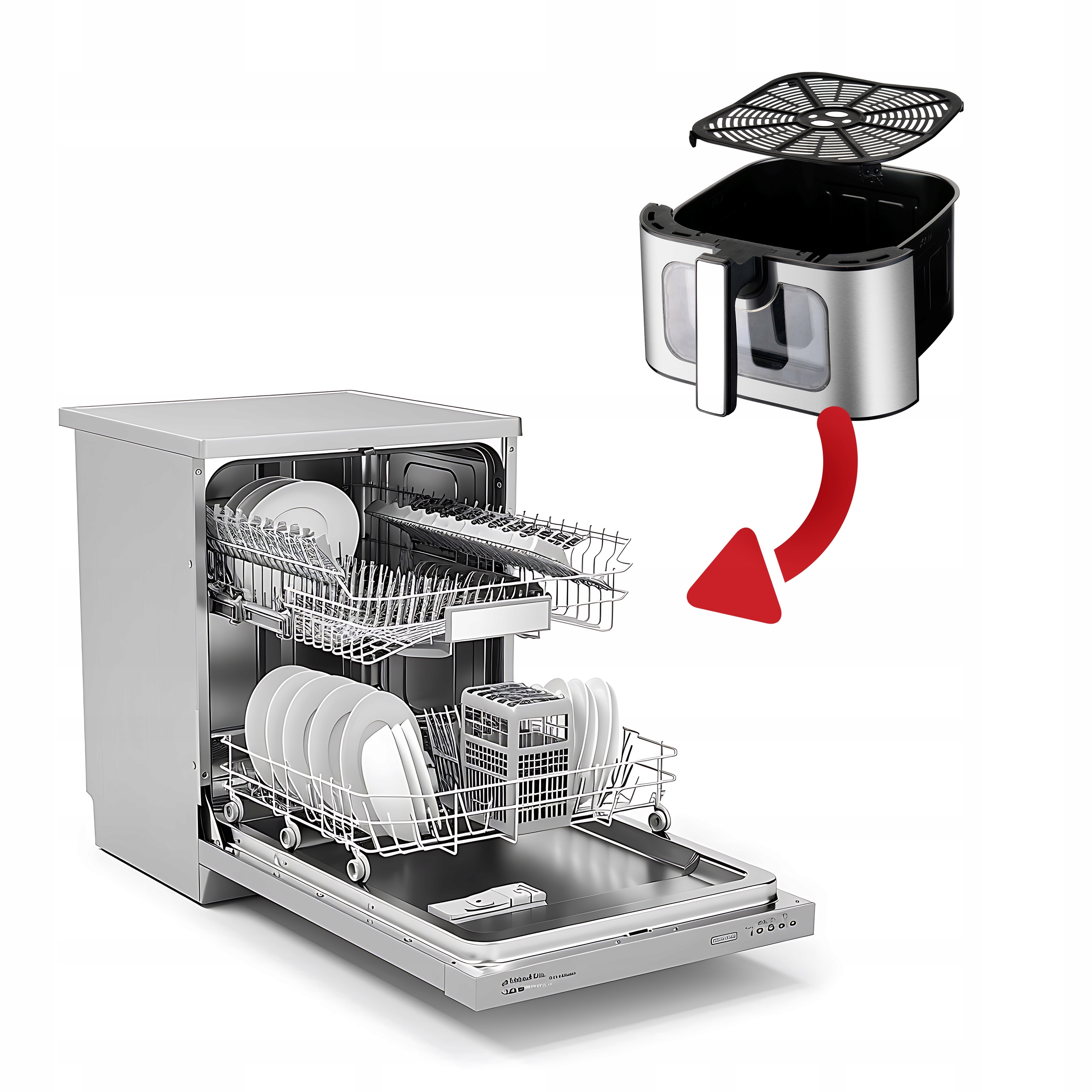 Frytkownica Beztłuszczowa Air Fryer 8l WIFI Nieprzywierająca 10 P 2200W