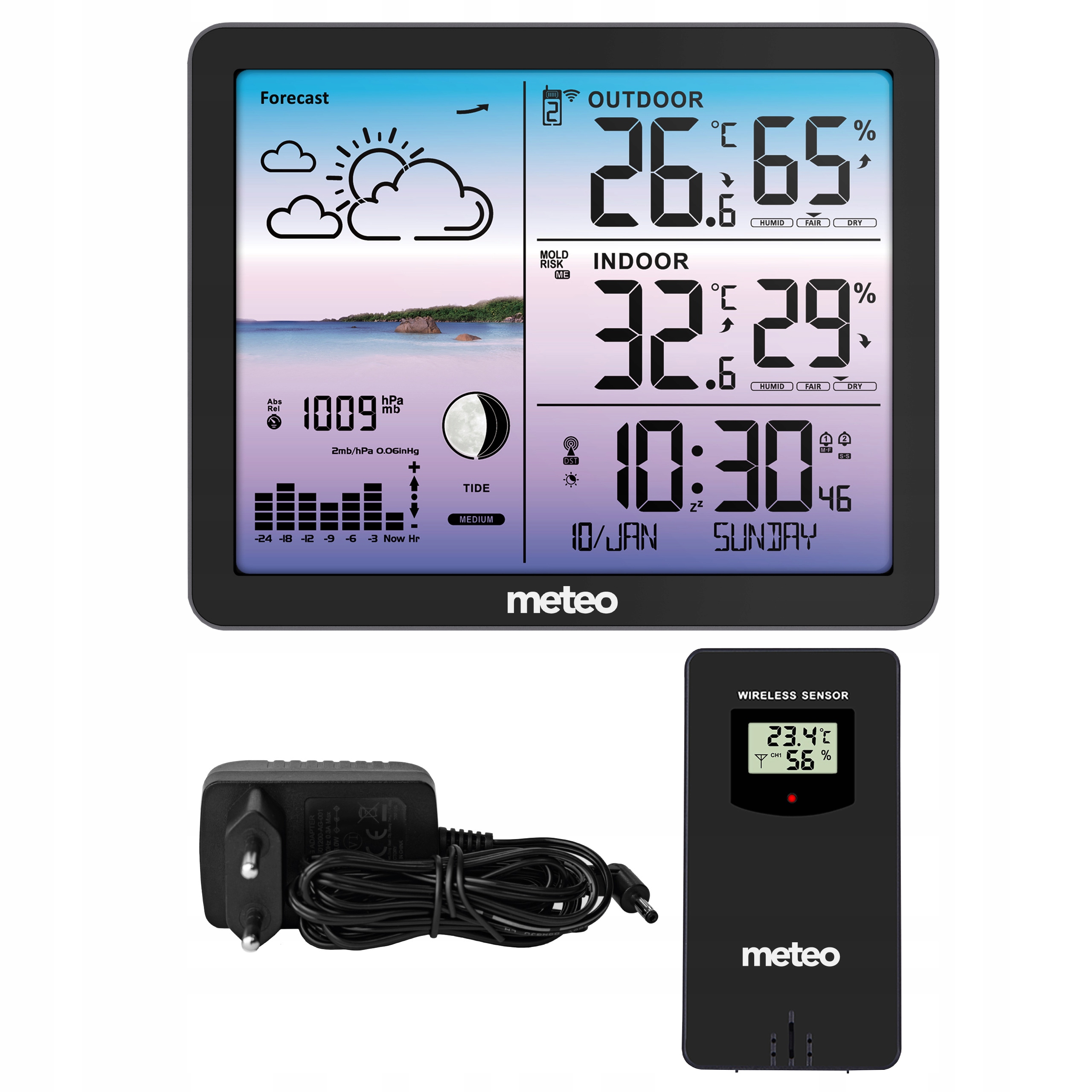 Stacja Pogodowa Z Dcf METEO SP107C Pogodynka