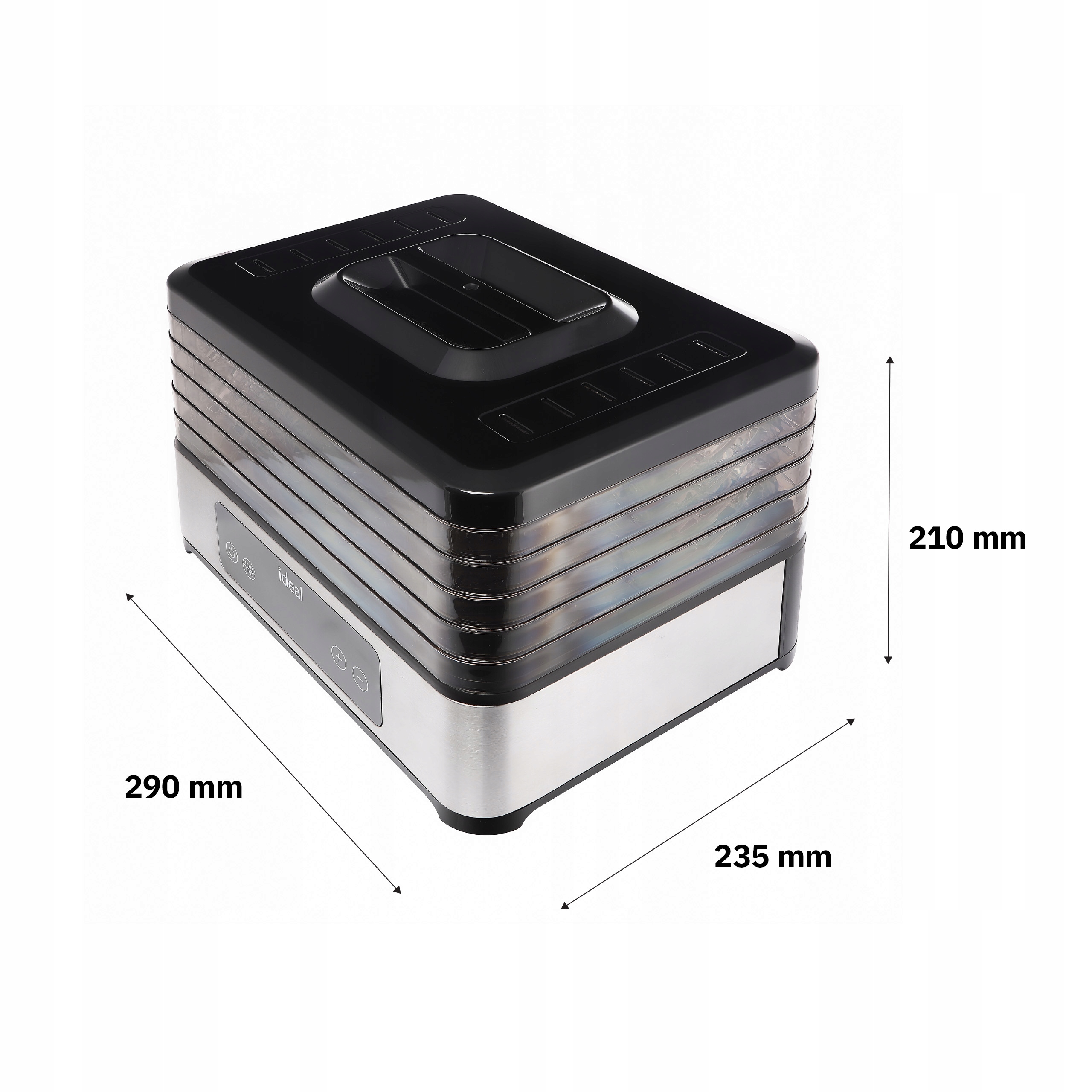 DUŻA Suszarka Do Grzybów Owoców Warzyw INOX +Termoobieg 400W +Timer