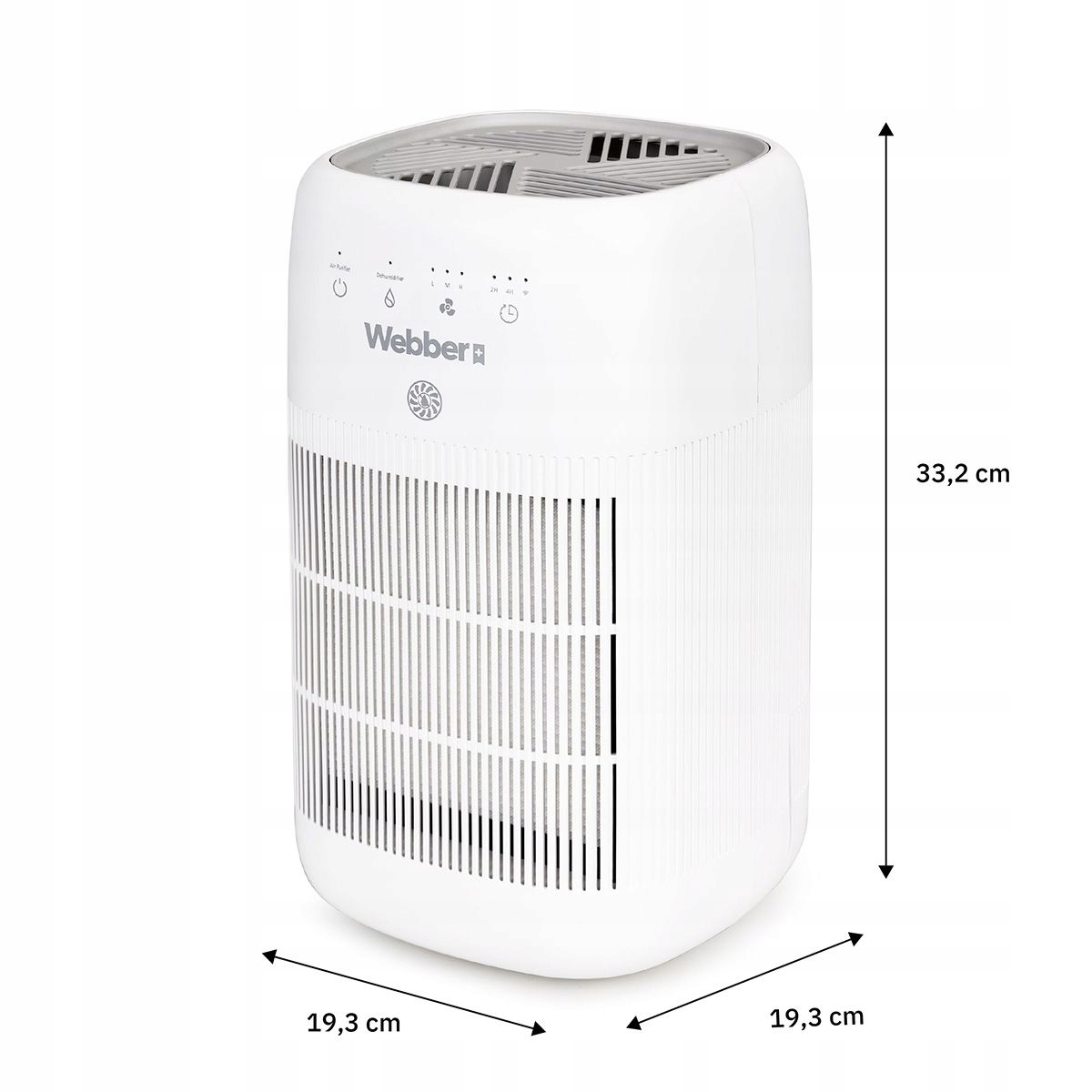 Osuszacz Powietrza DEQ10 Pochłaniacz WIFI Cichy HEPA LED 20m²