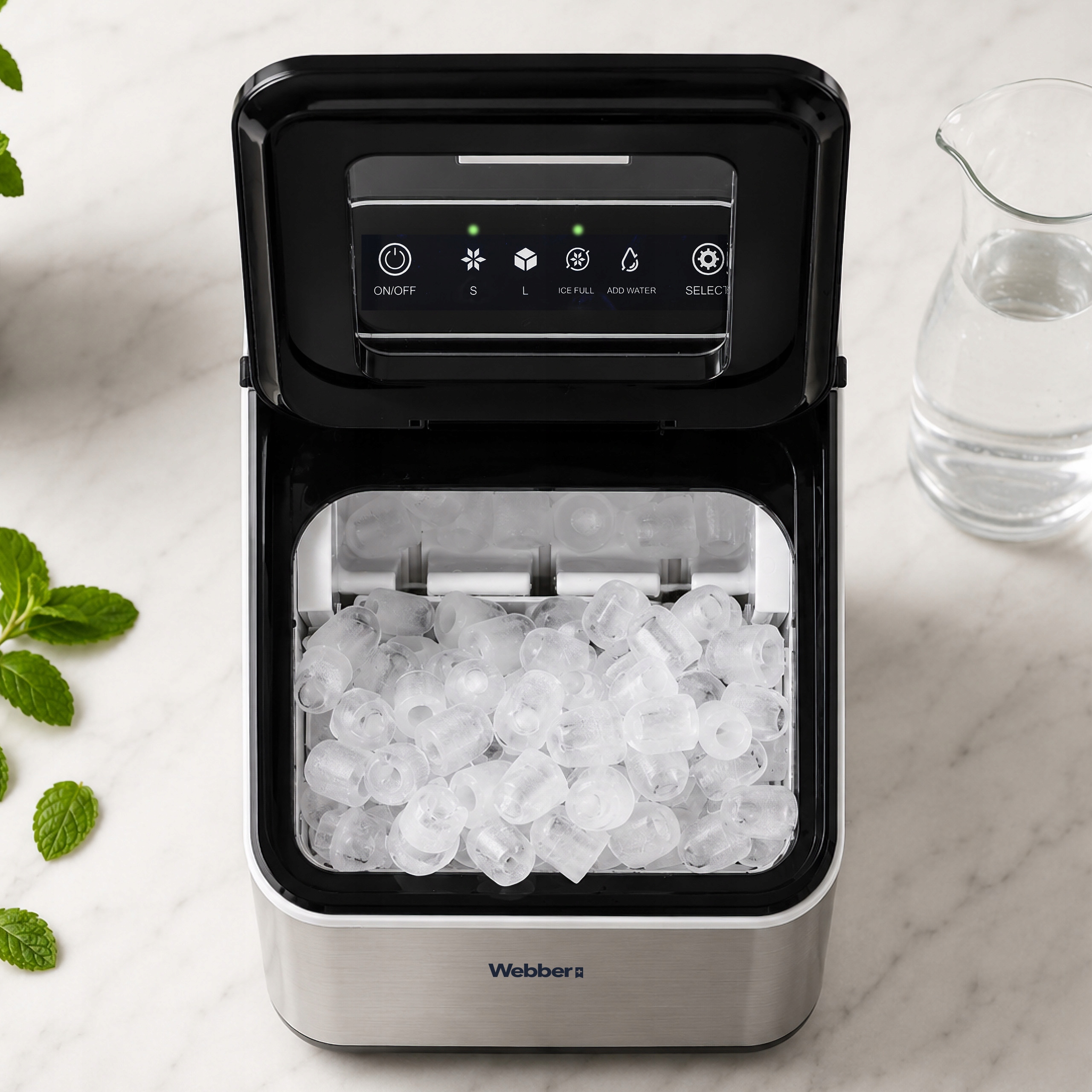 Kostkarka Do Lodu Ruka IM-002 Inox 13kg 165W 2 Rozmiary Kostek 1,5 l