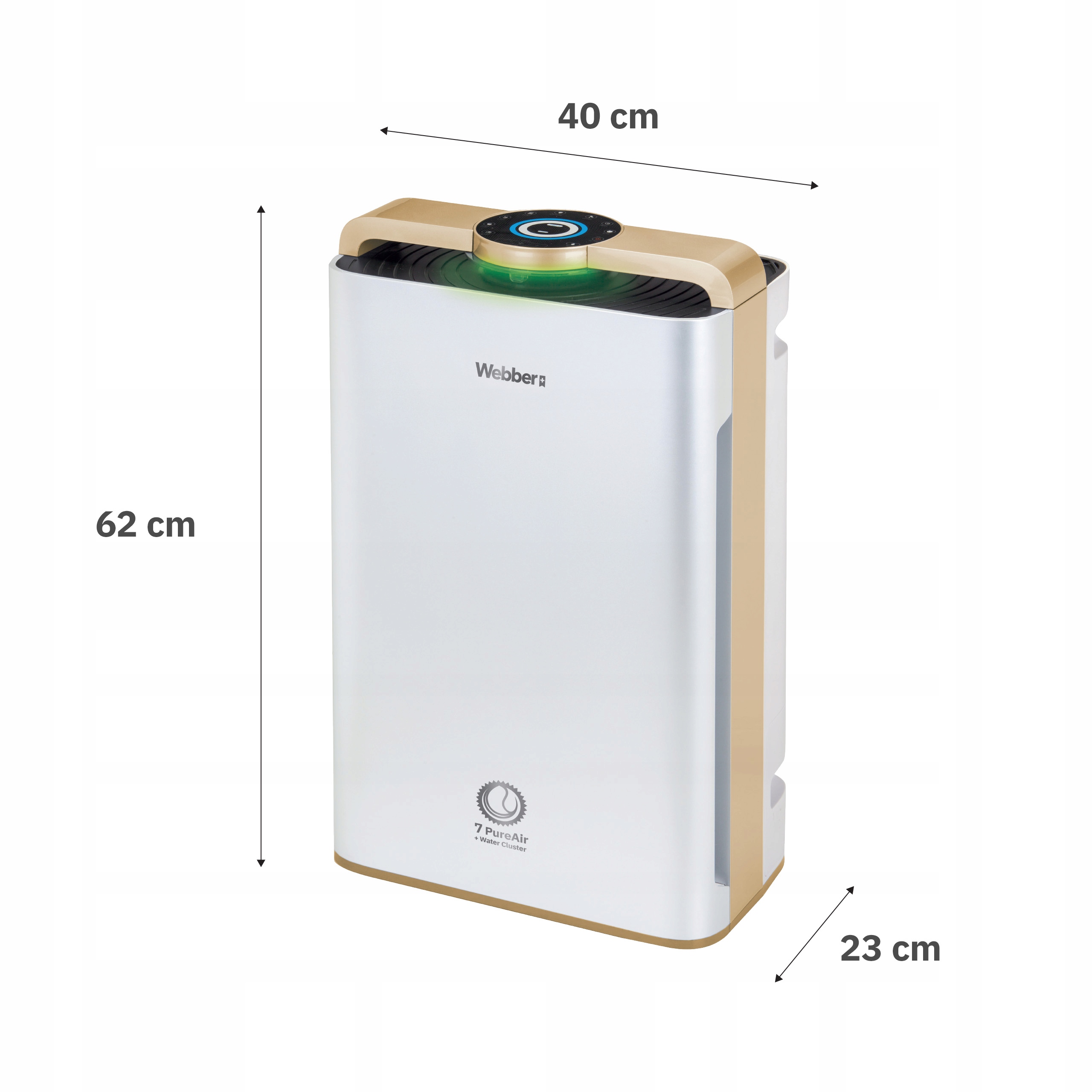 Oczyszczacz Powietrza AP9700 WIFI HEPA13 UV Jonizator Nawilżacz