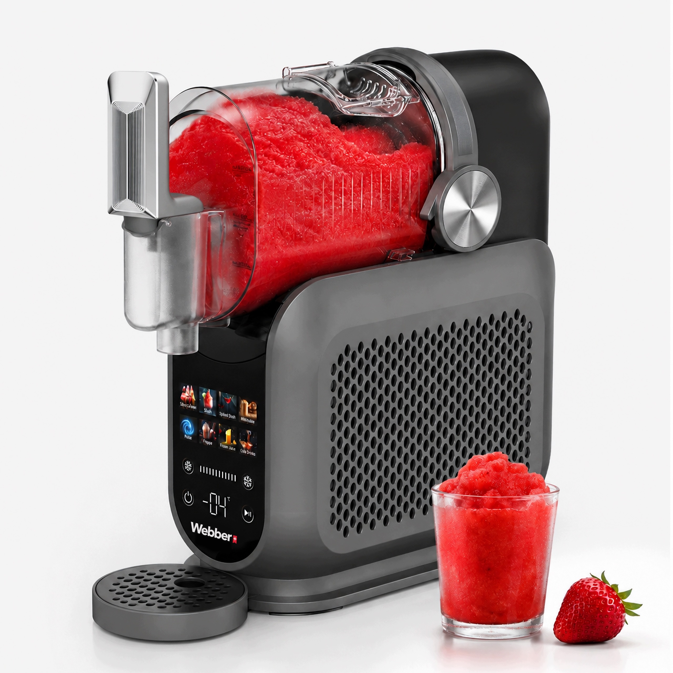 Maszyna Do Slushy Lodów Włoskich Granity Pro 1,8 l 220 w 8 Prgramów