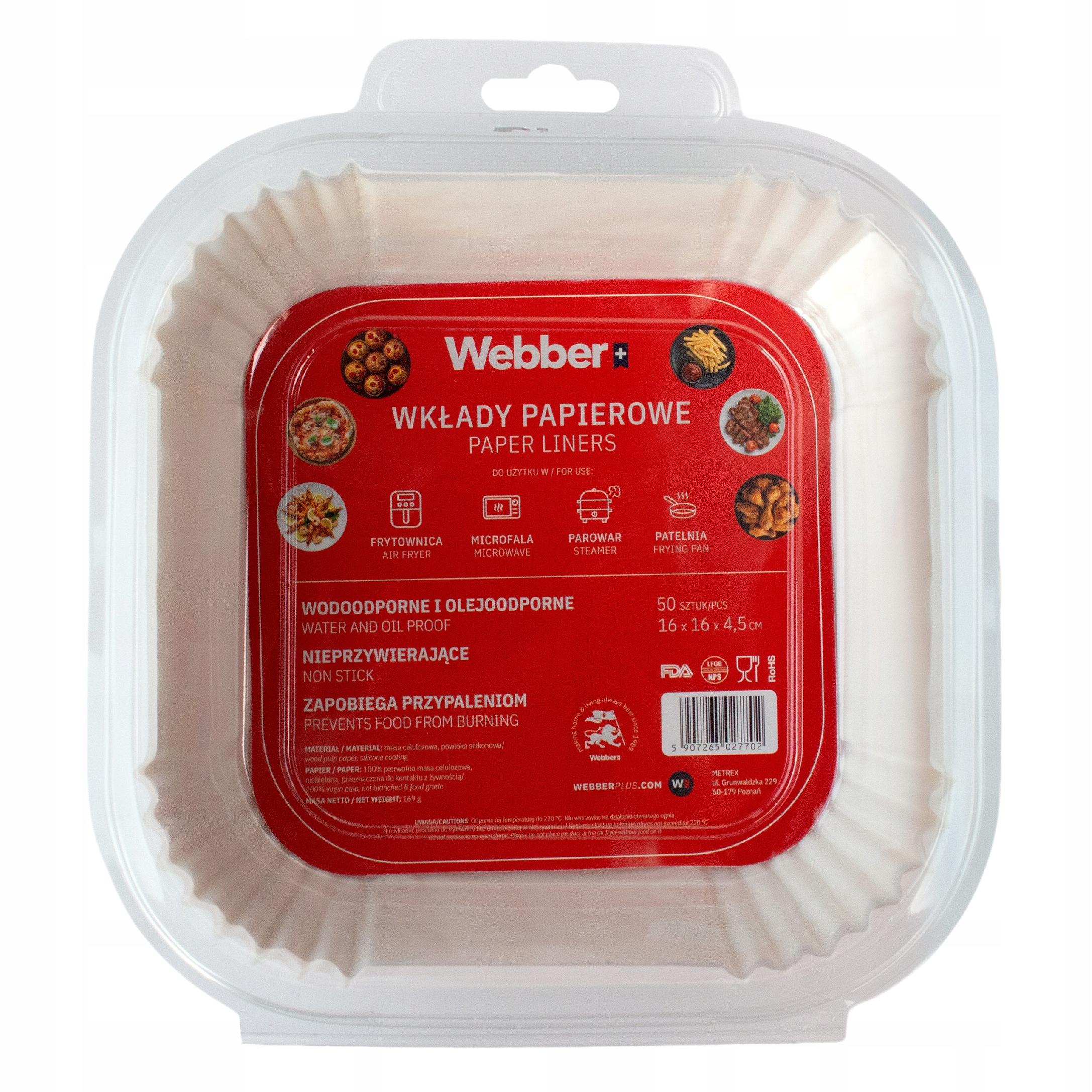 50X Wkład Air Fryer Papier Wkłady Papierowe Do Frytkownicy Beztłuszczowej