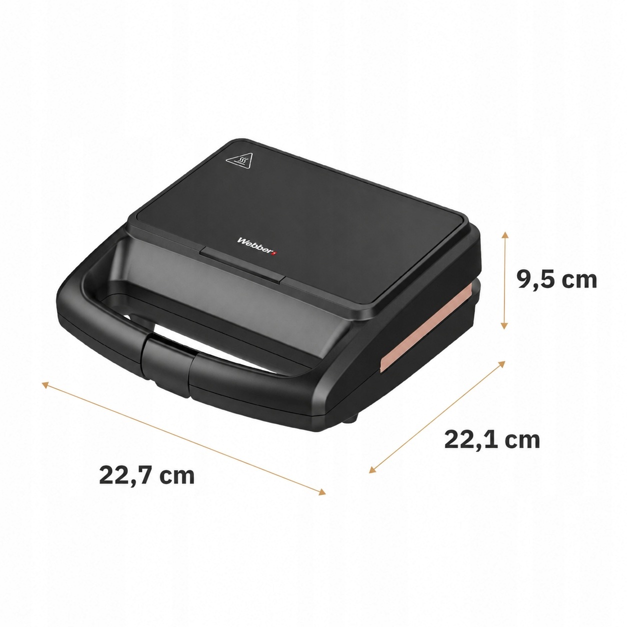 Opiekacz Do Kanapek Toster AURUM SR2-G Ceramiczny 800W Wyjmowane