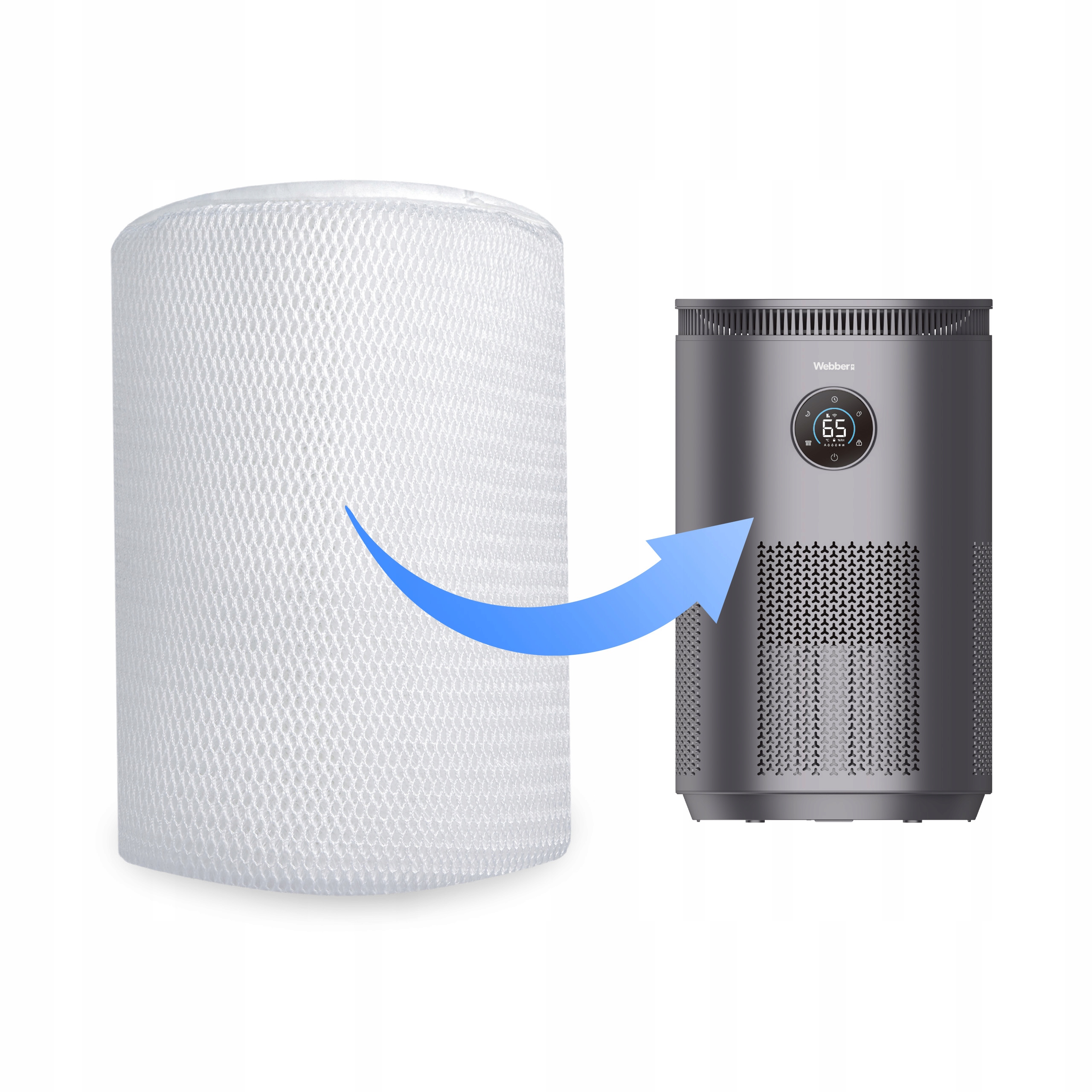 Nawilżacz Ewaporacyjny COMO EH4001 UV-C WIFI ATR 360° 5l LAMPA UVC