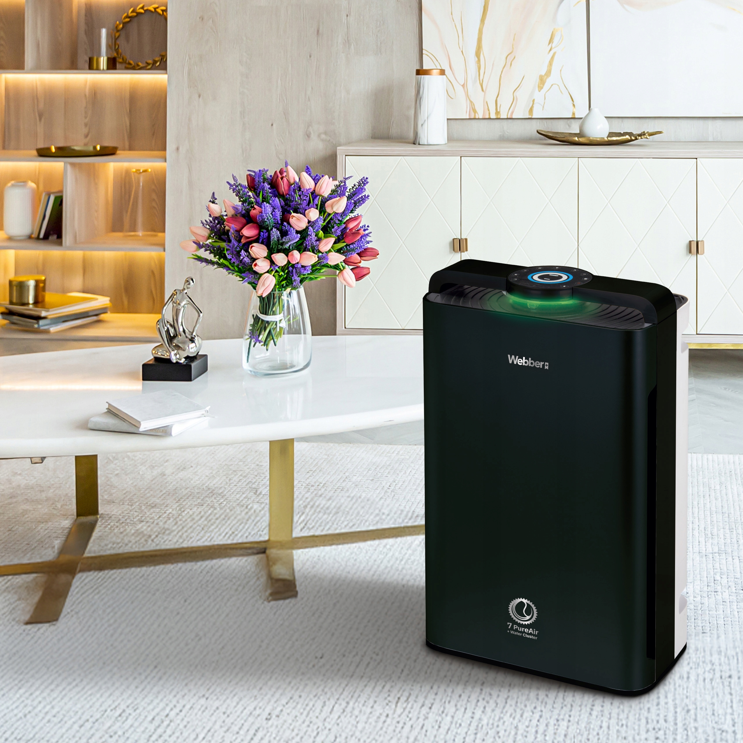 Oczyszczacz Powietrza AP9700 WIFI HEPA13 UV Jonizator Nawilżacz