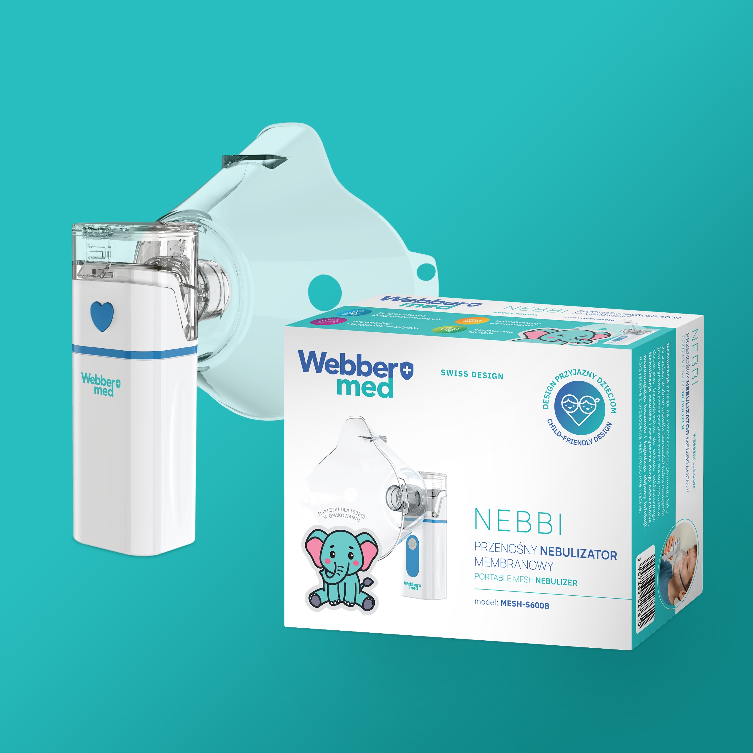 INHALATOR NEBULIZATOR Dla Dzieci I DOROSŁYCH -PRZENOŚNY Na Akumulator Cichy