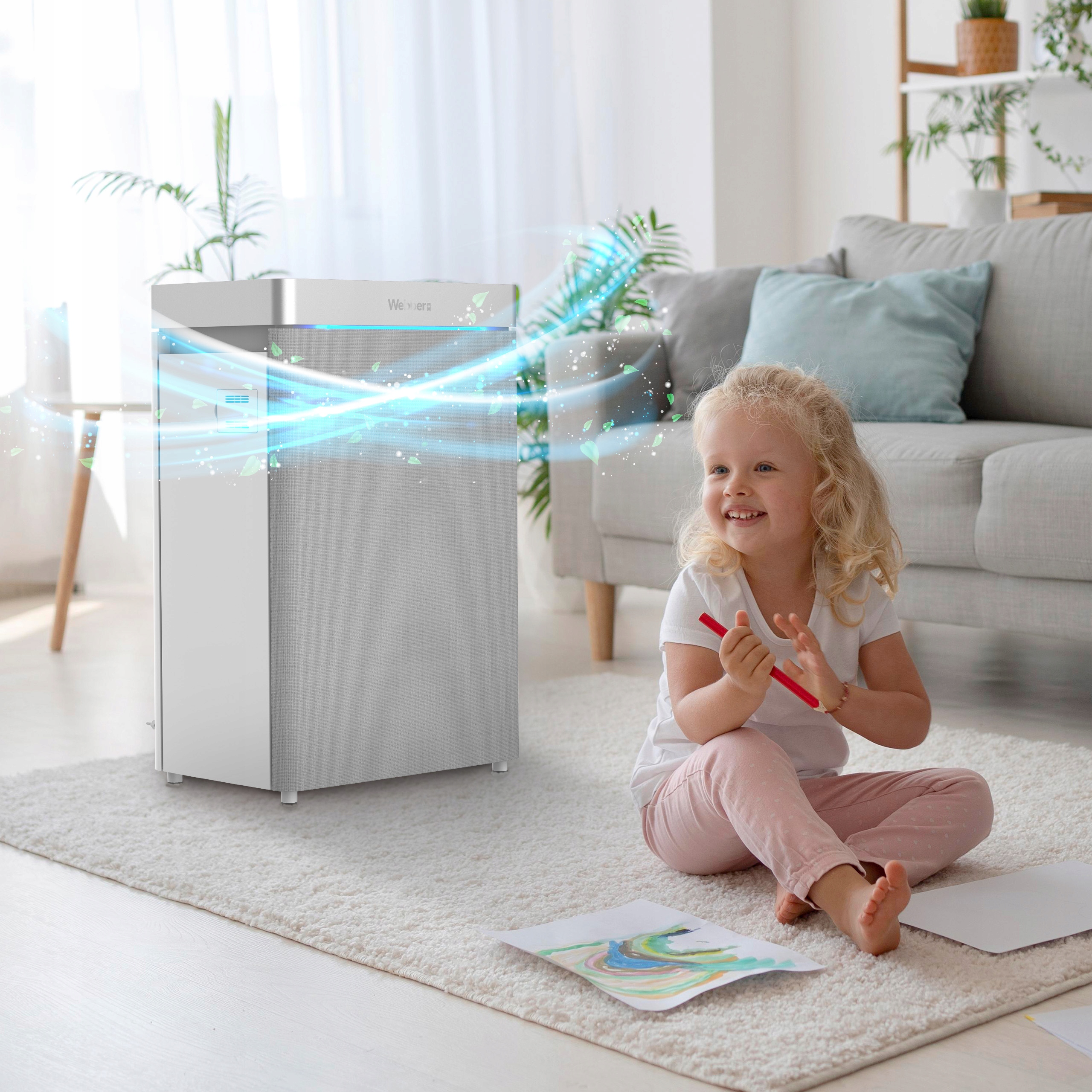 Oczyszczacz Powietrza Nawilżacz AP9750 SMART AI WIFI 100W 57m
