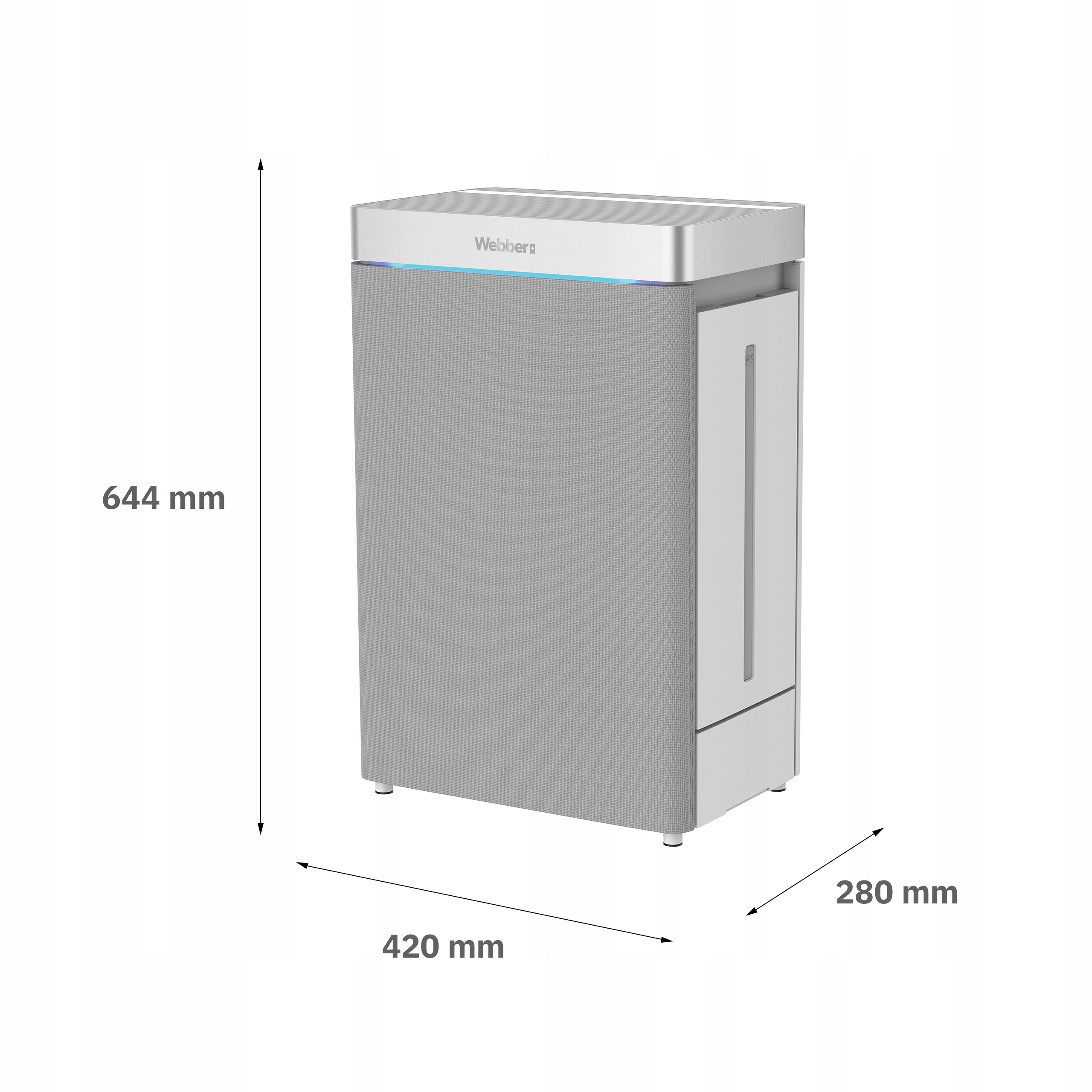 Oczyszczacz Powietrza Nawilżacz AP9750 SMART AI WIFI 100W 57m