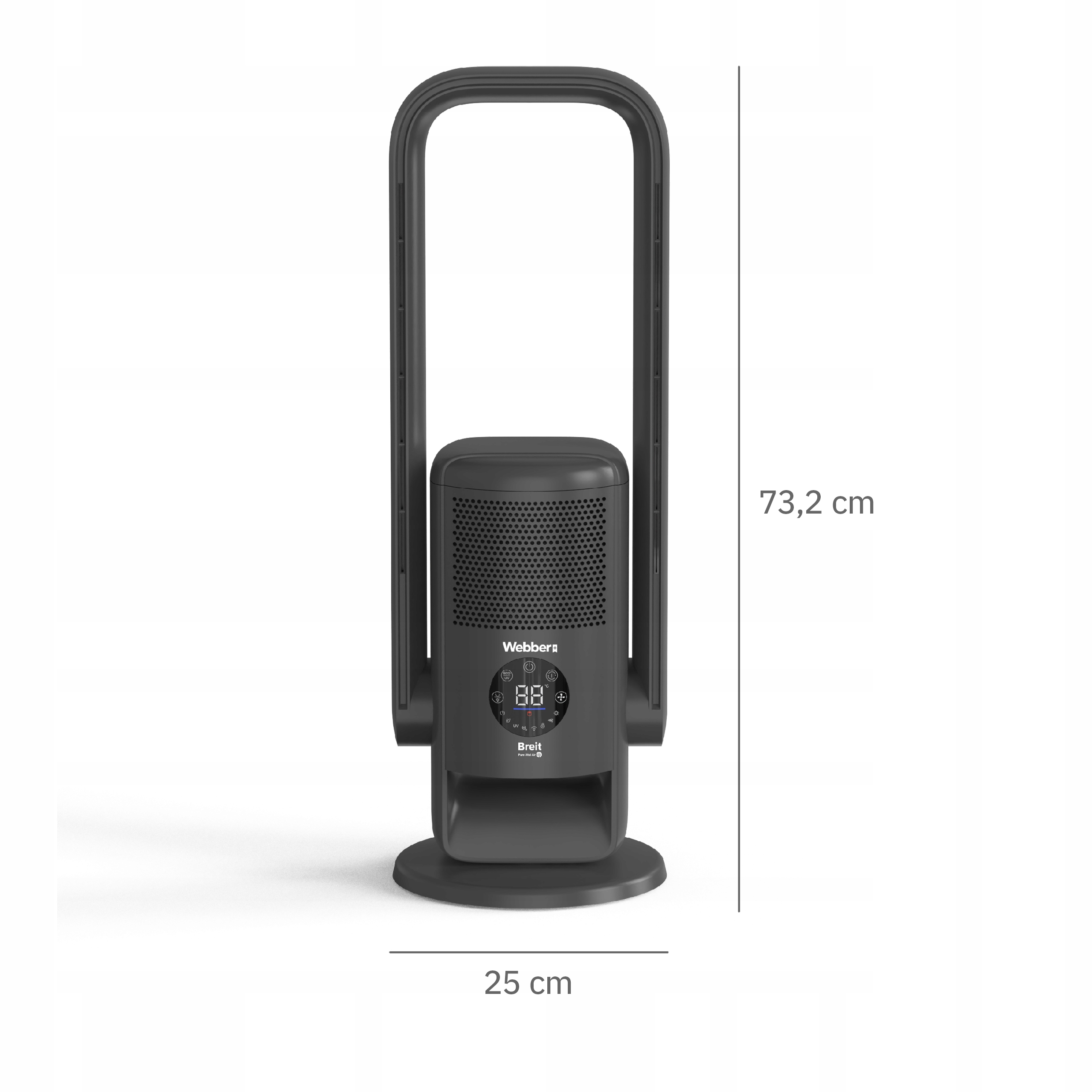 Oczyszczacz Powietrza WIFI 20m² Wentylator Termowentylator APG7800