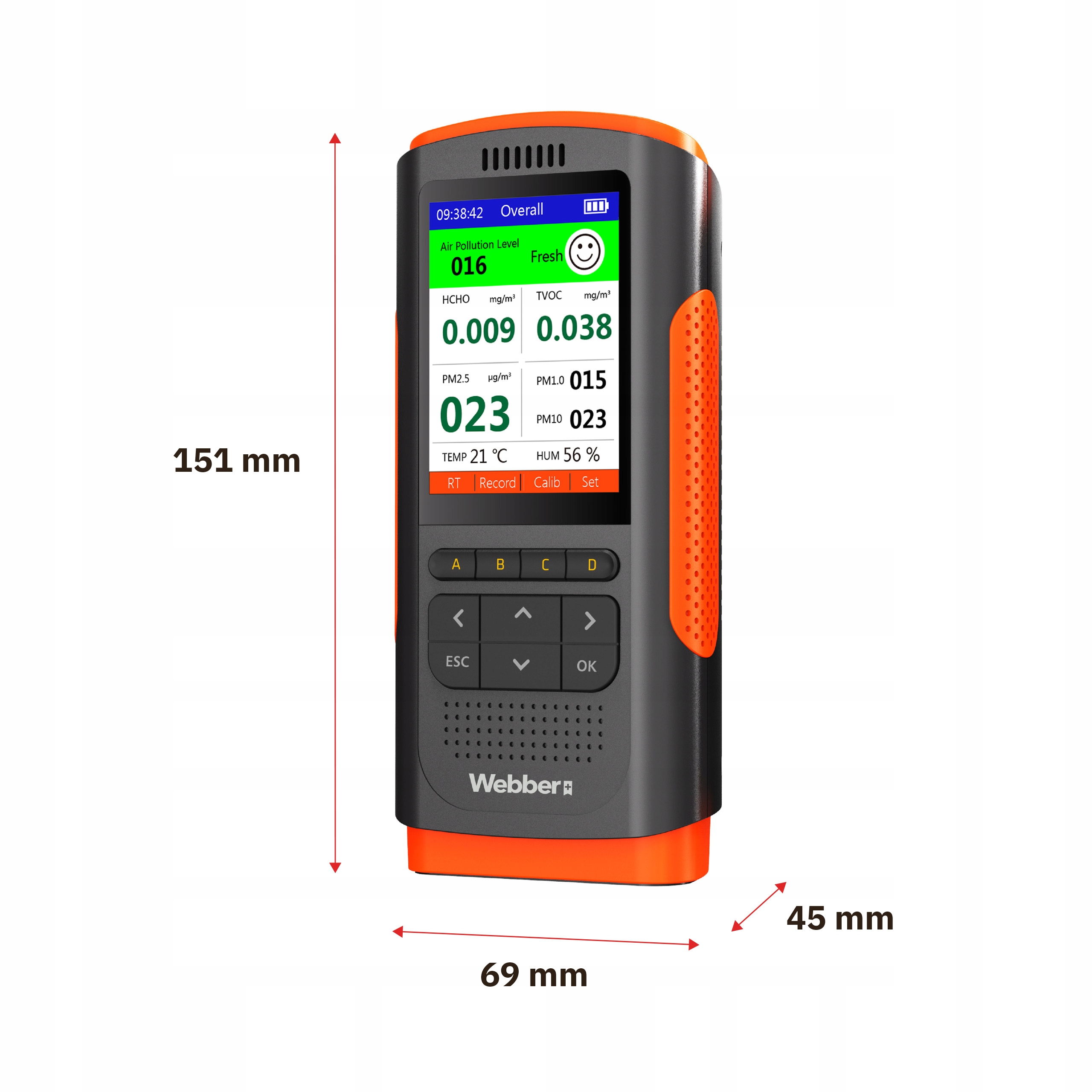 Stacja Jakości Powietrza UP900 7w1 PM2.5 PM10 HCHO TVOC USB