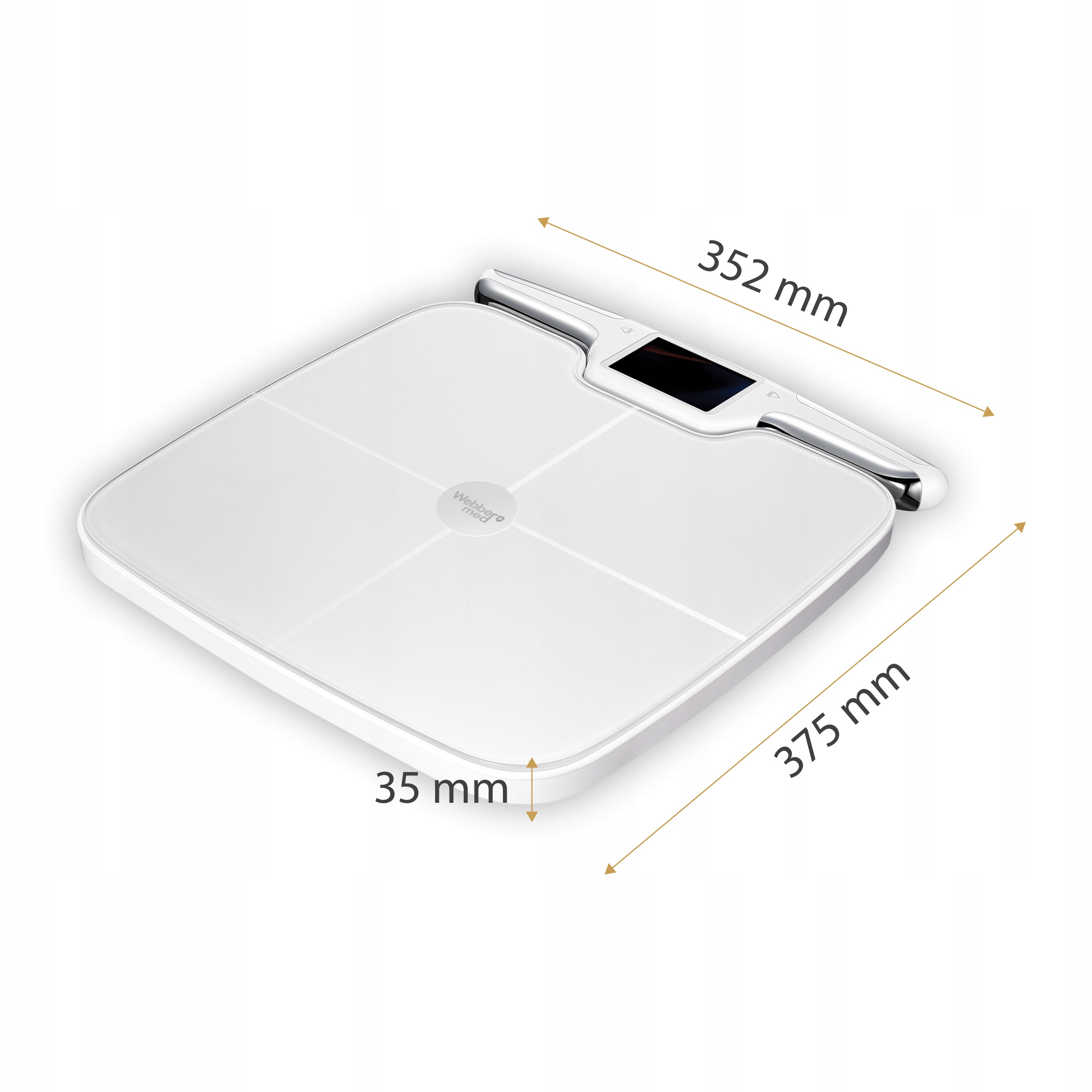 Waga Łazienkowa Analityczna 57 Parametrów Apple Health, Google Fit, WIFI