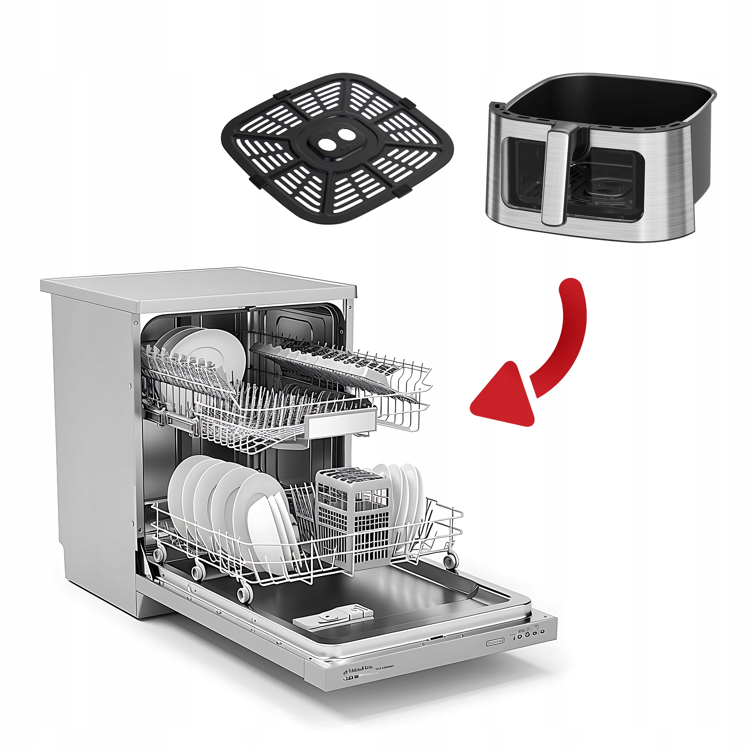 Frytkownica Beztłuszczowa Air Fryer 8,8l Nieprzywierająca 10 P 2200W