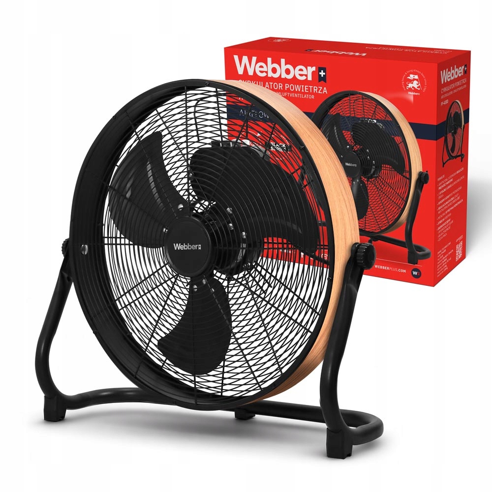 WENTYLATOR Cyrkulator Powietrza PODŁOGOWY DUŻY Wiatrak 40 cm CICHY