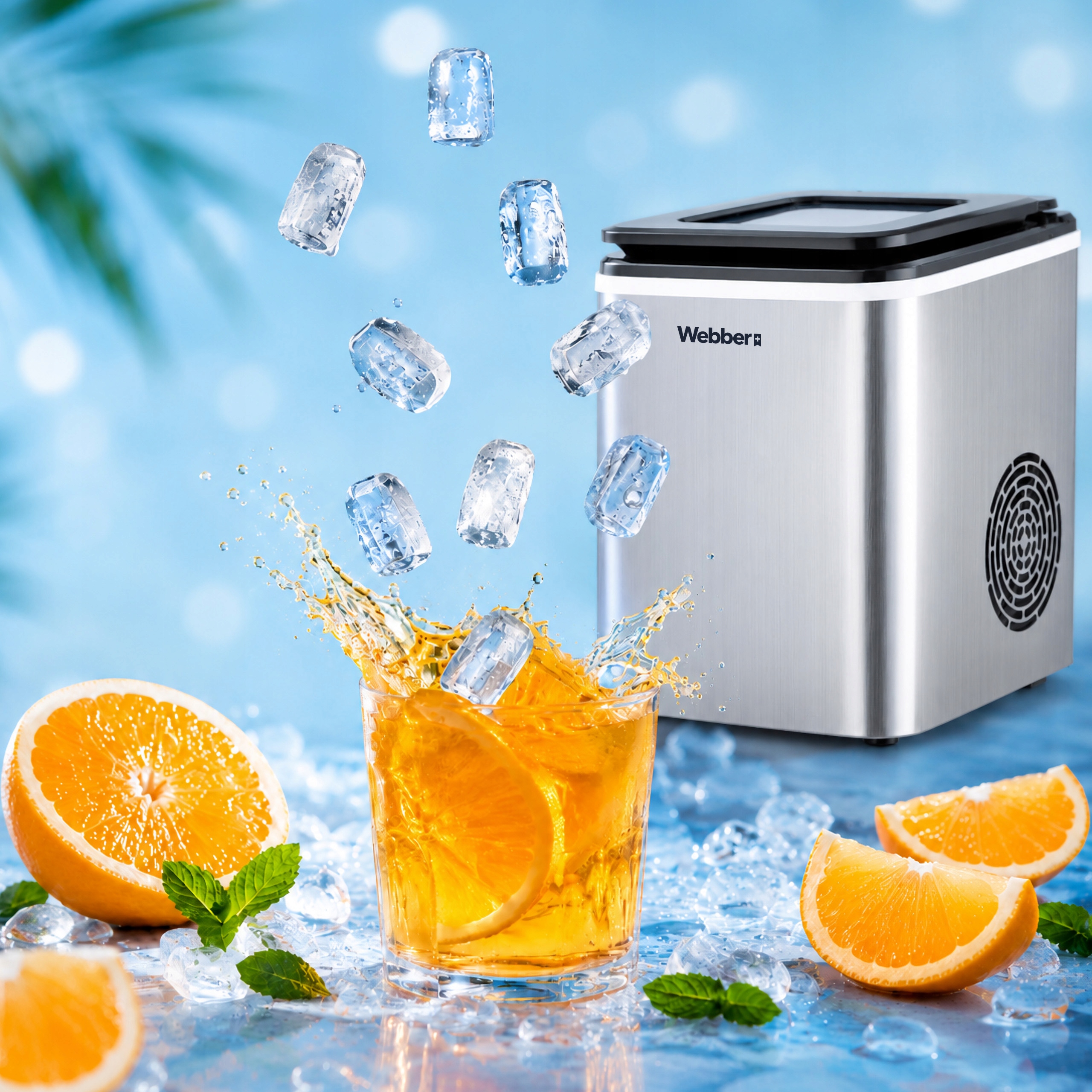 Kostkarka Do Lodu Ruka IM-002 Inox 13kg 165W 2 Rozmiary Kostek 1,5 l